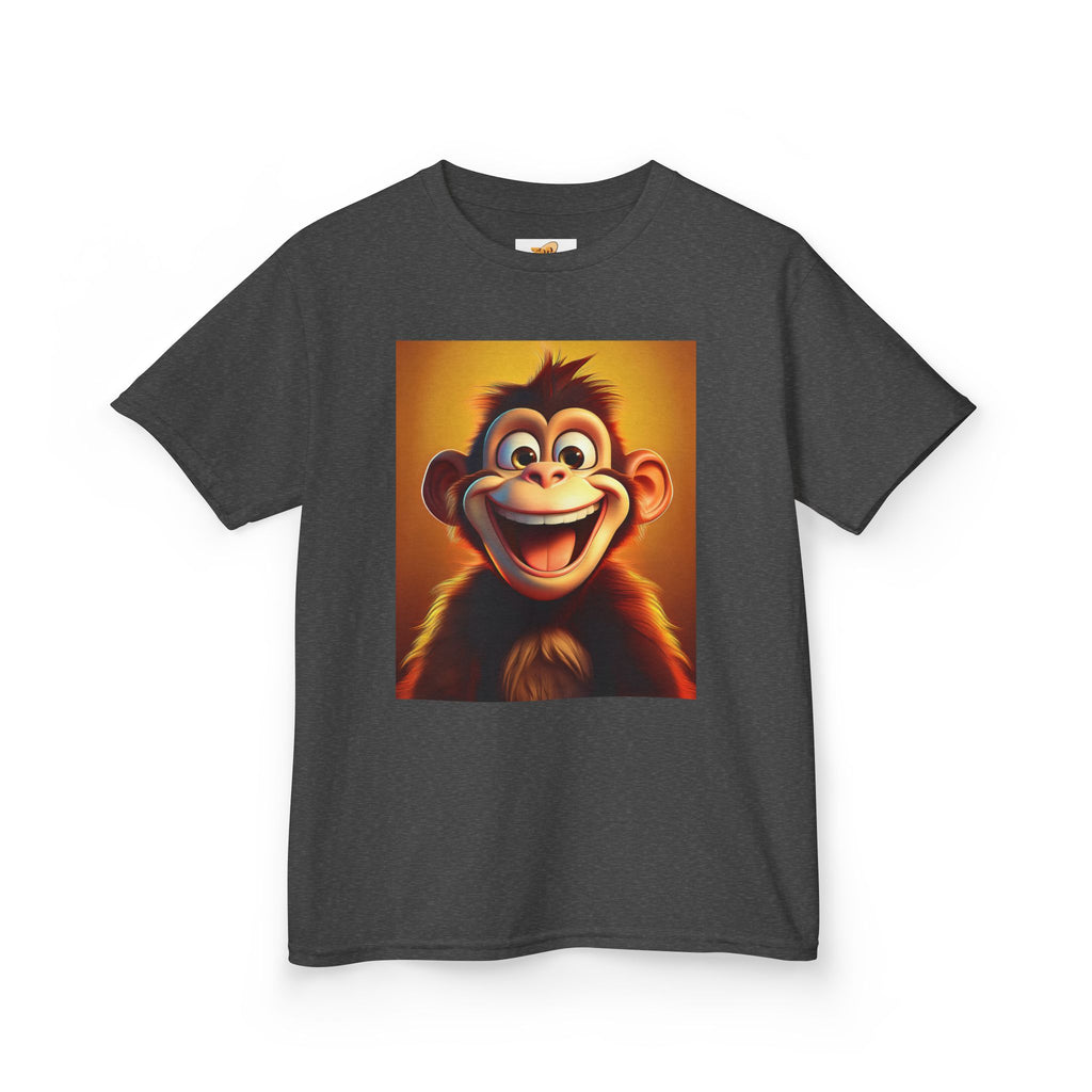Kids Monkey Smile T‑Shirt — Cute Cartoon Ape Graphic Tee for Toddlers & Children
