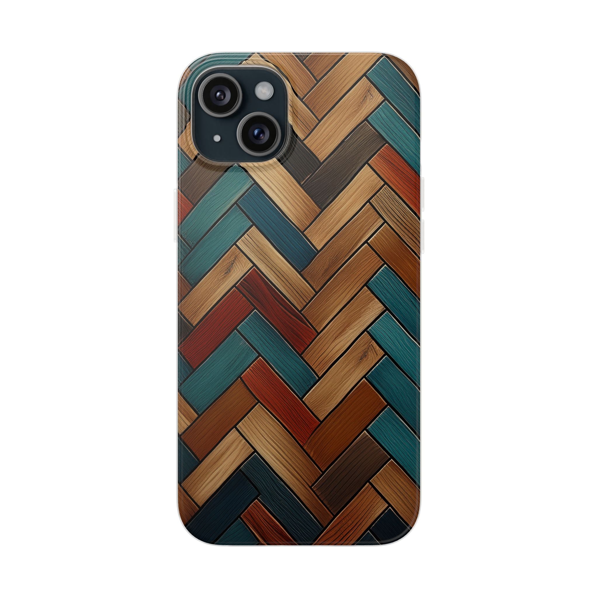 Herringbone Wood Pattern Flexi Phone Case
