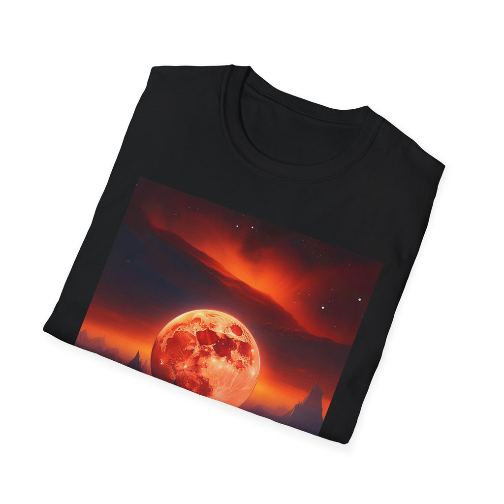 Red Moon Landscape T‑Shirt