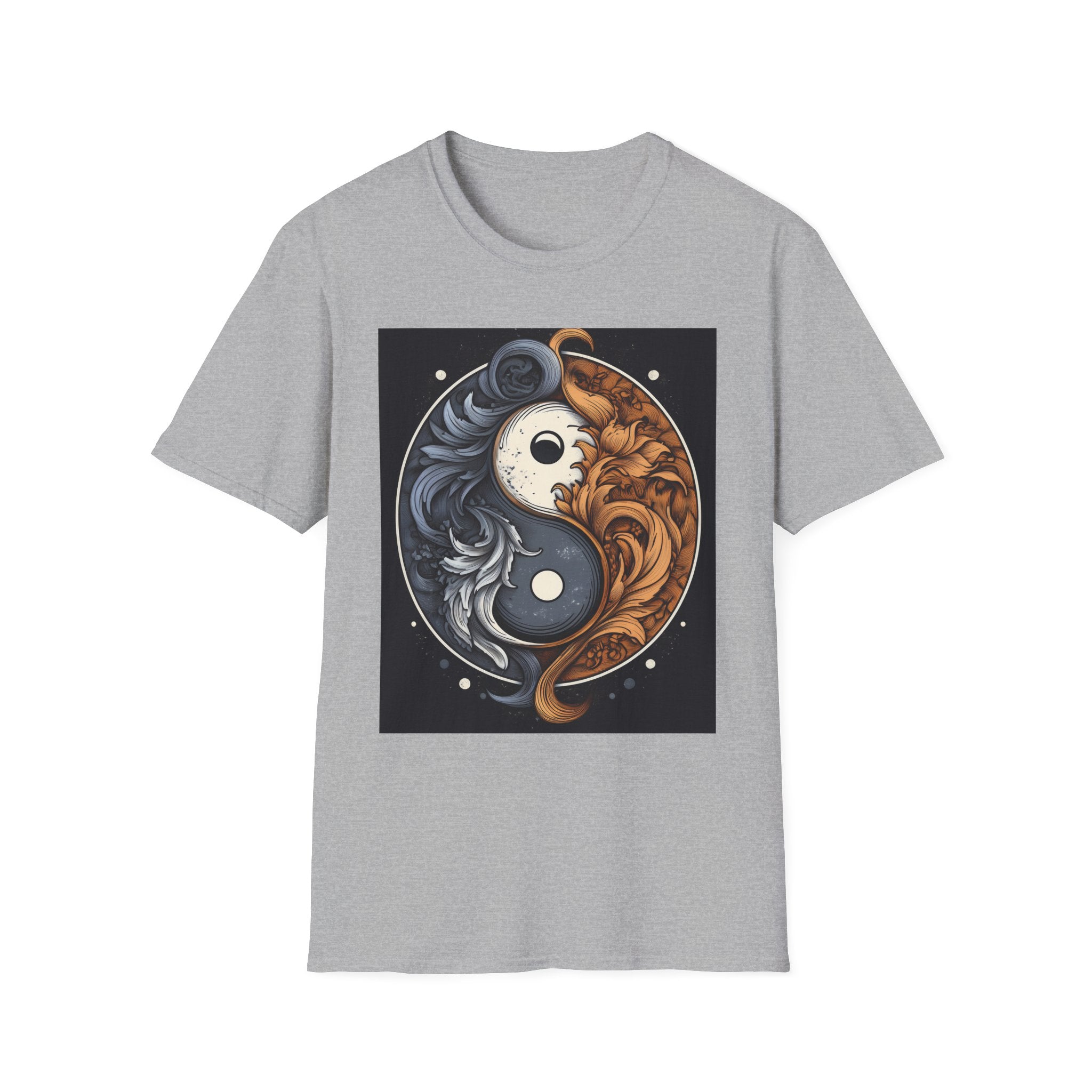Yin Yang Dragon T-Shirt – Fire & Ice Balance Graphic Tee