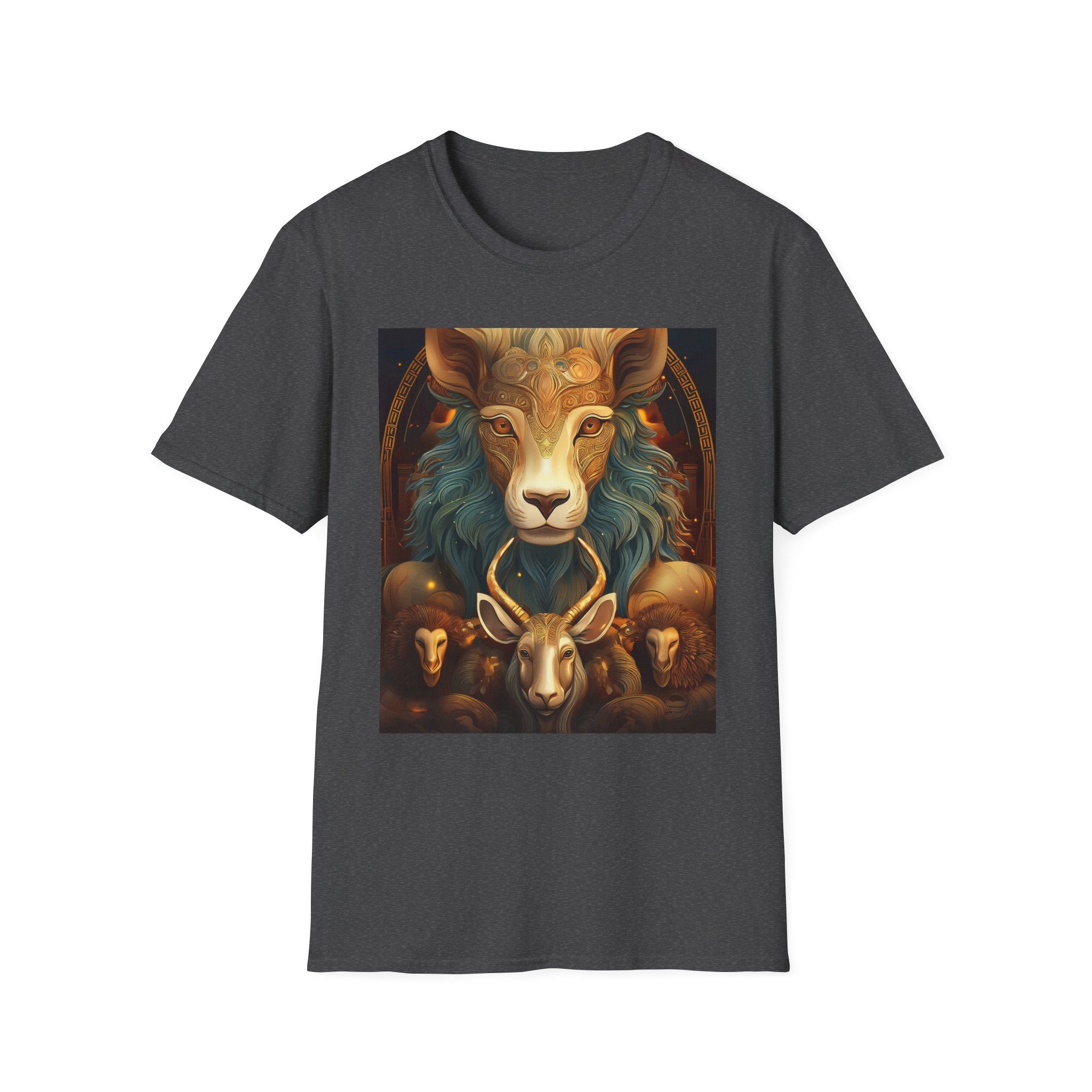 Mystic Ram & Herd Art T-Shirt — Zodiac Capricorn Goat Graphic Tee