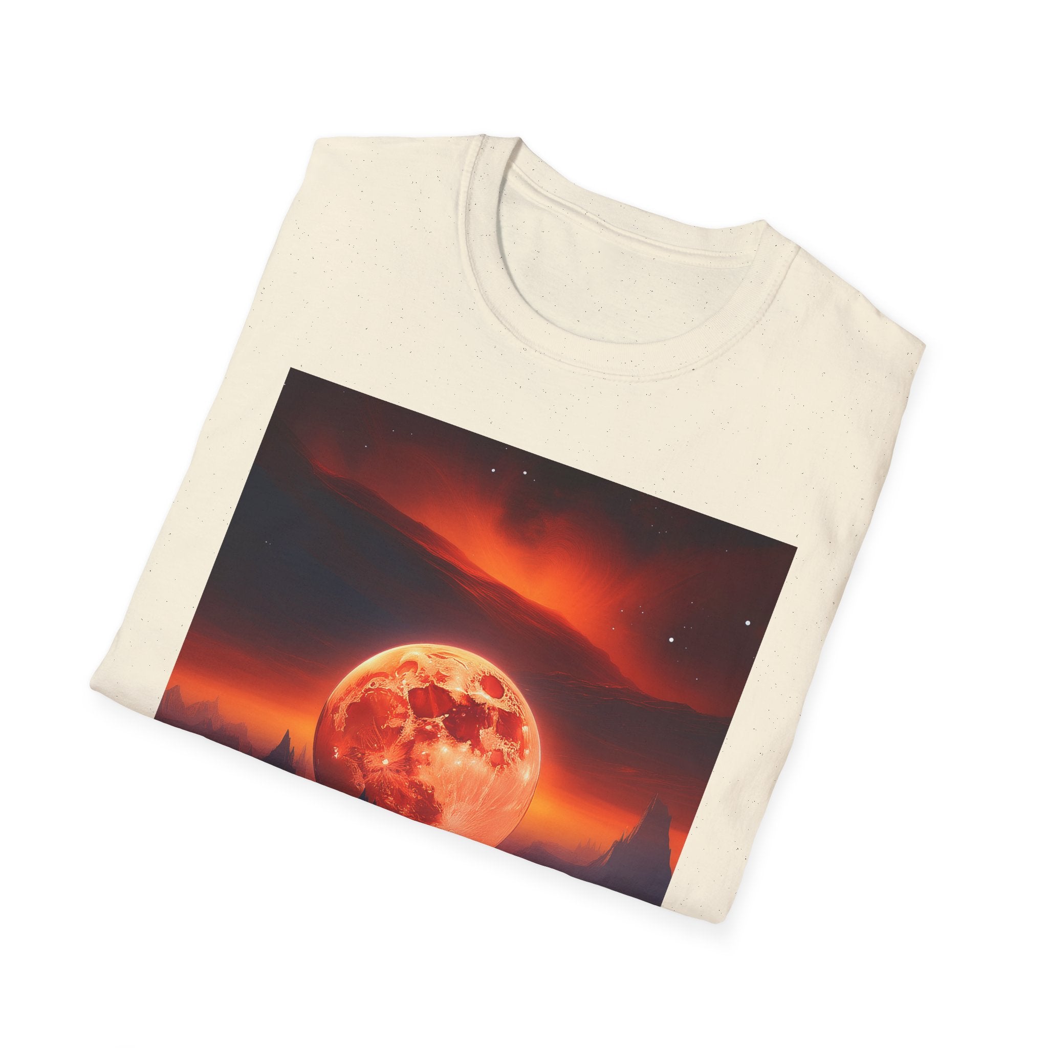 Red Moon Landscape T‑Shirt