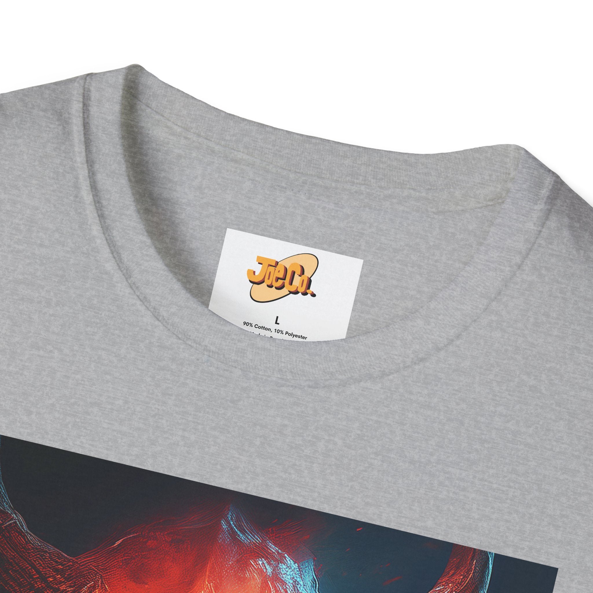 Demon Skull T-Shirt — Fiery Horned Demon Graphic Tee