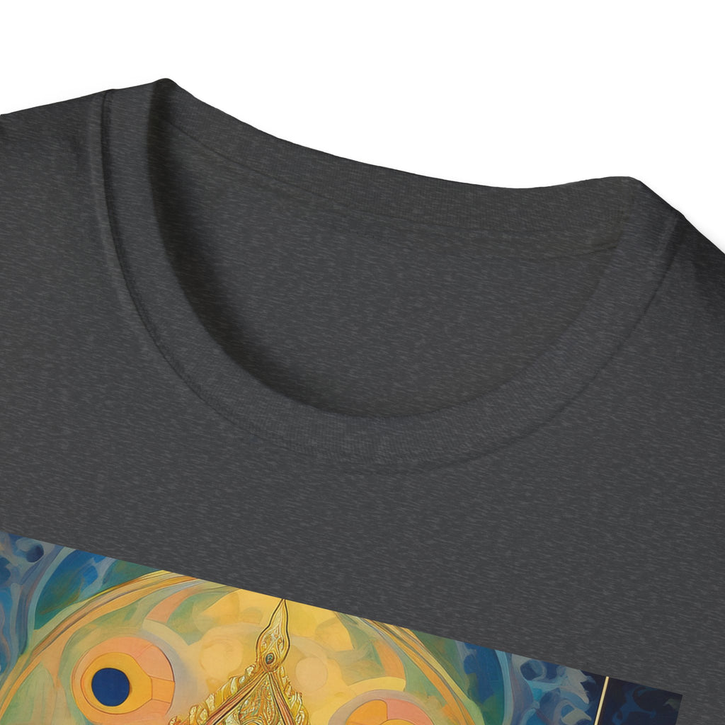 Buddha Sanctuary Art T-Shirt — Meditative Temple Graphic Tee
