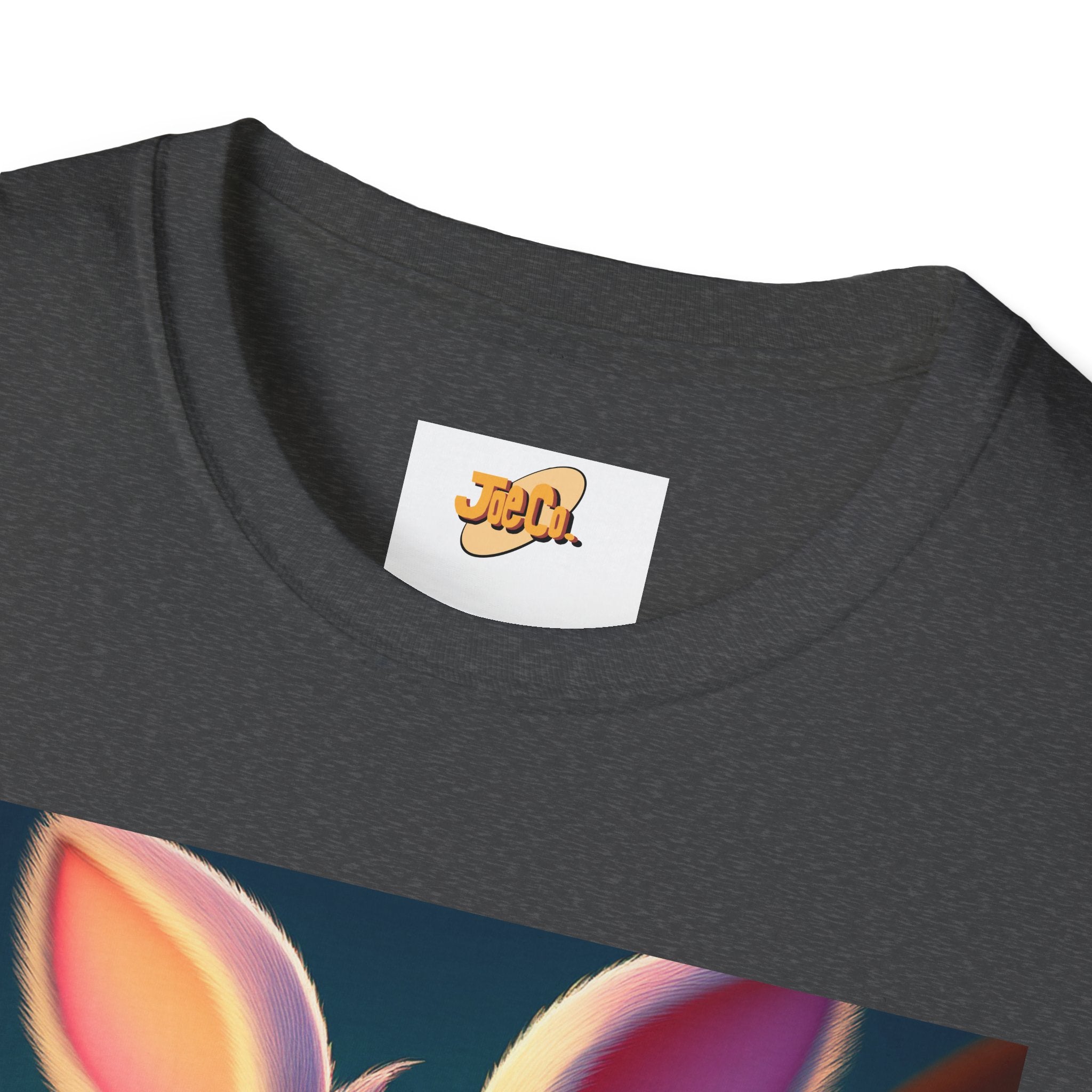 Easter Bunny Kids T-Shirt — Cute Cartoon Rabbit with Colorful Eggs