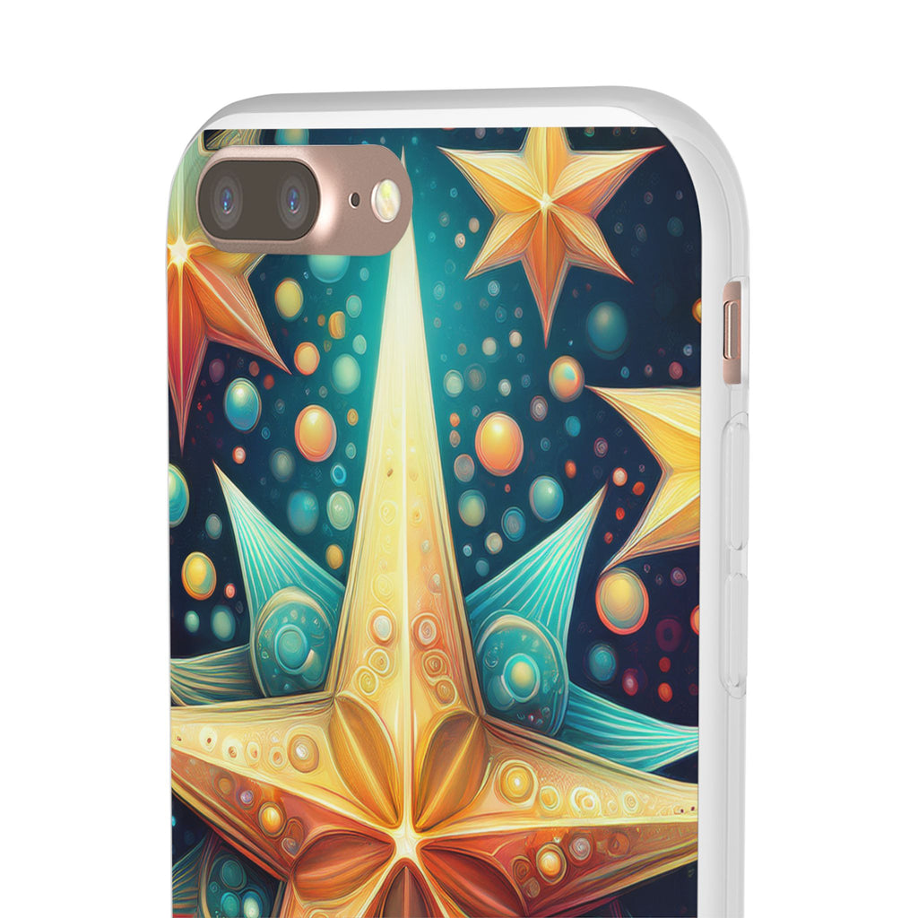 Starburst Galaxy Phone Case — Colorful Cosmic Star Design Flexible Case