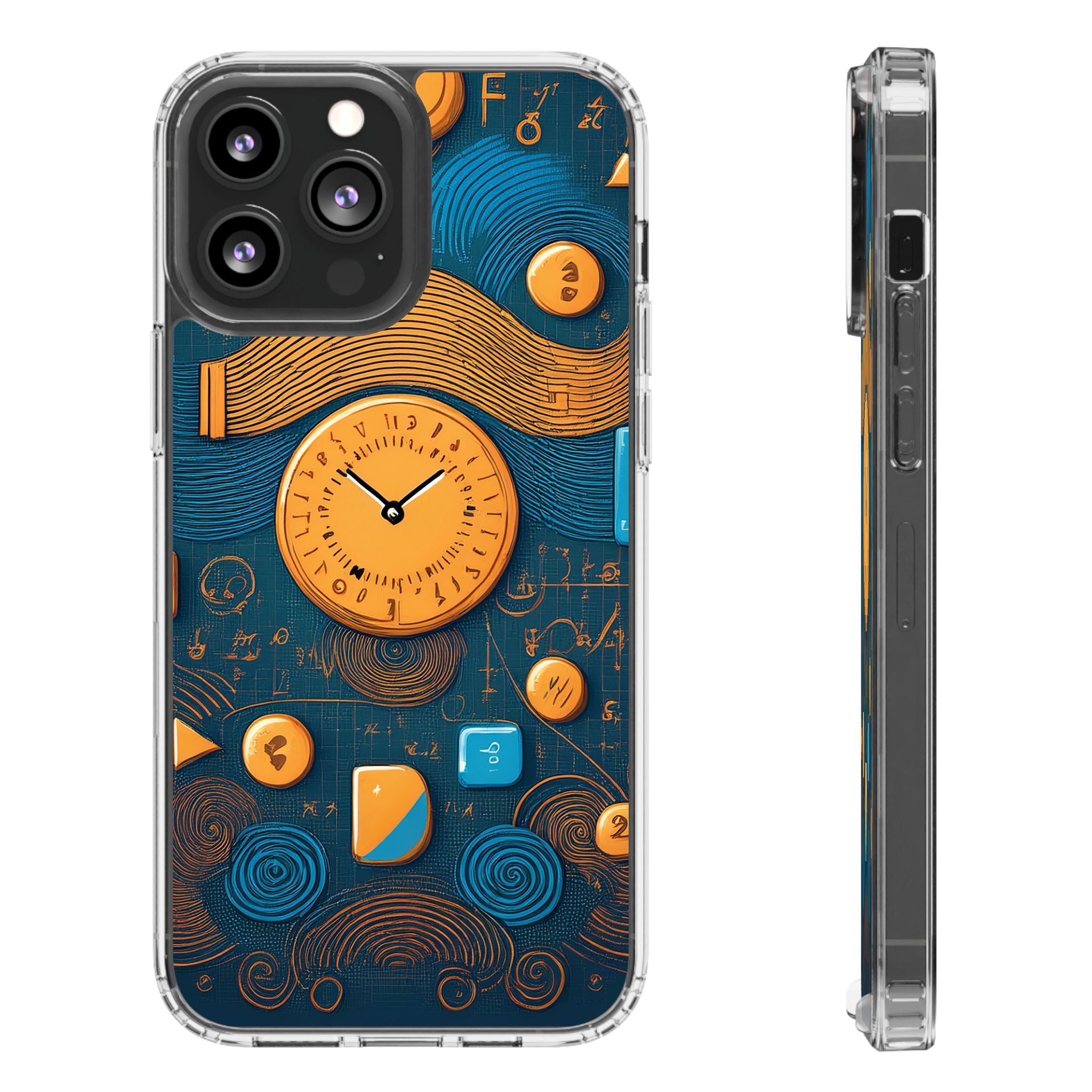 Clear Case — Abstract Clockwork Design Phone Case