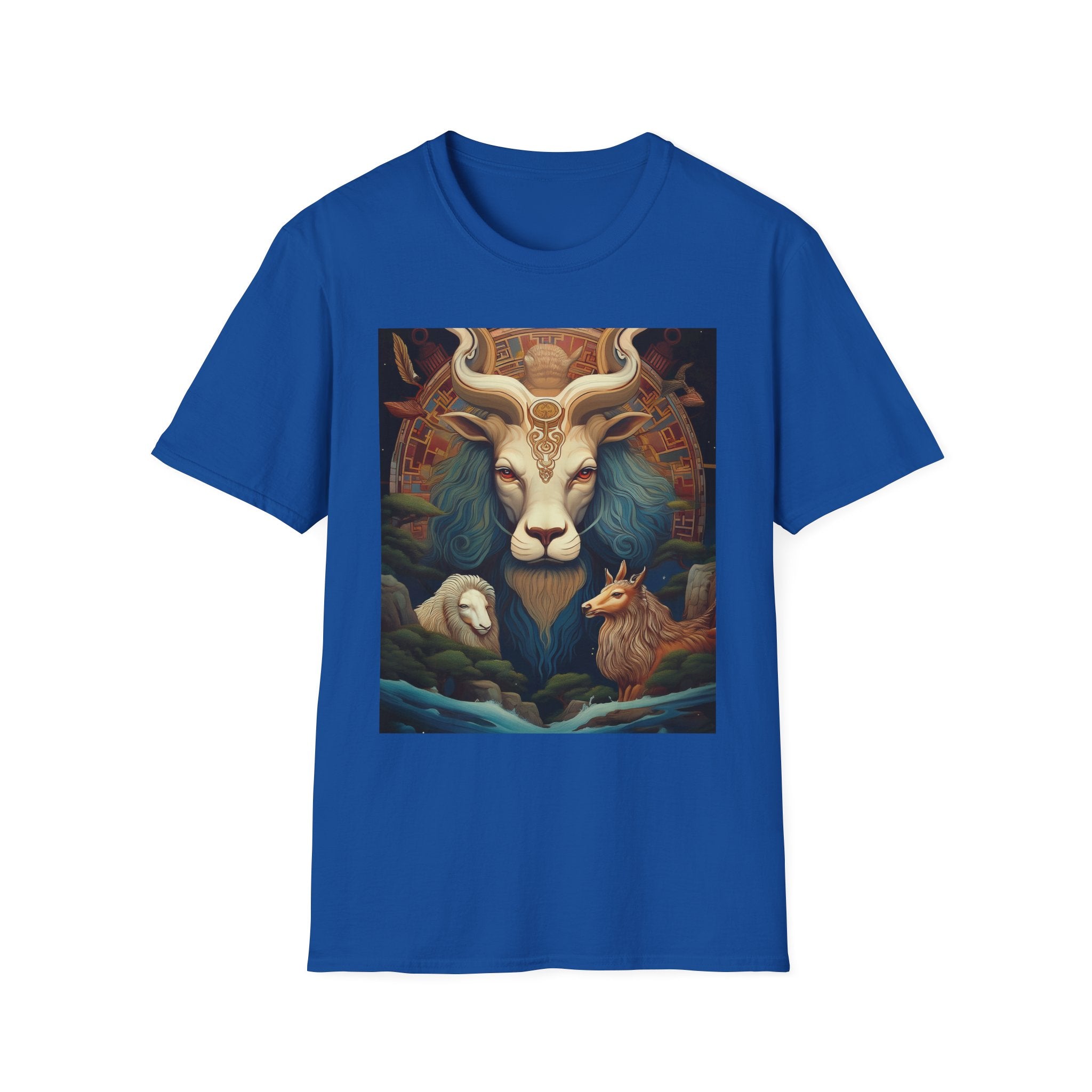 Mythic Beast T-Shirt — Vintage Lion, Ram & Fox Art Tee