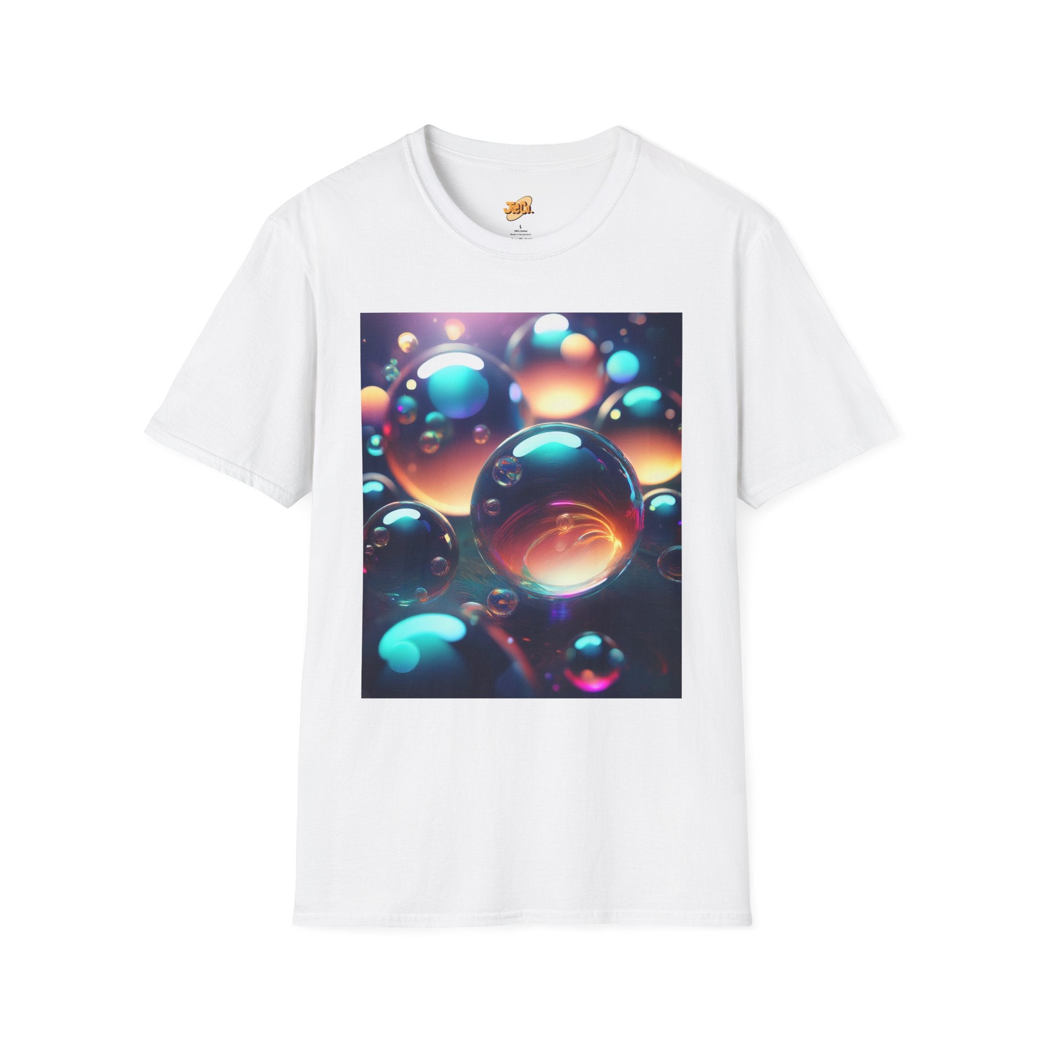 Bubble Galaxy T-Shirt — Colorful 3D Bubble Art Tee