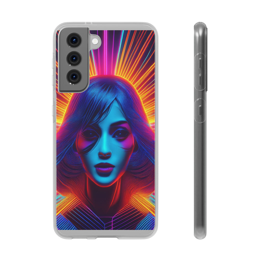 Phone Case — Neon Retro Portrait Mandala