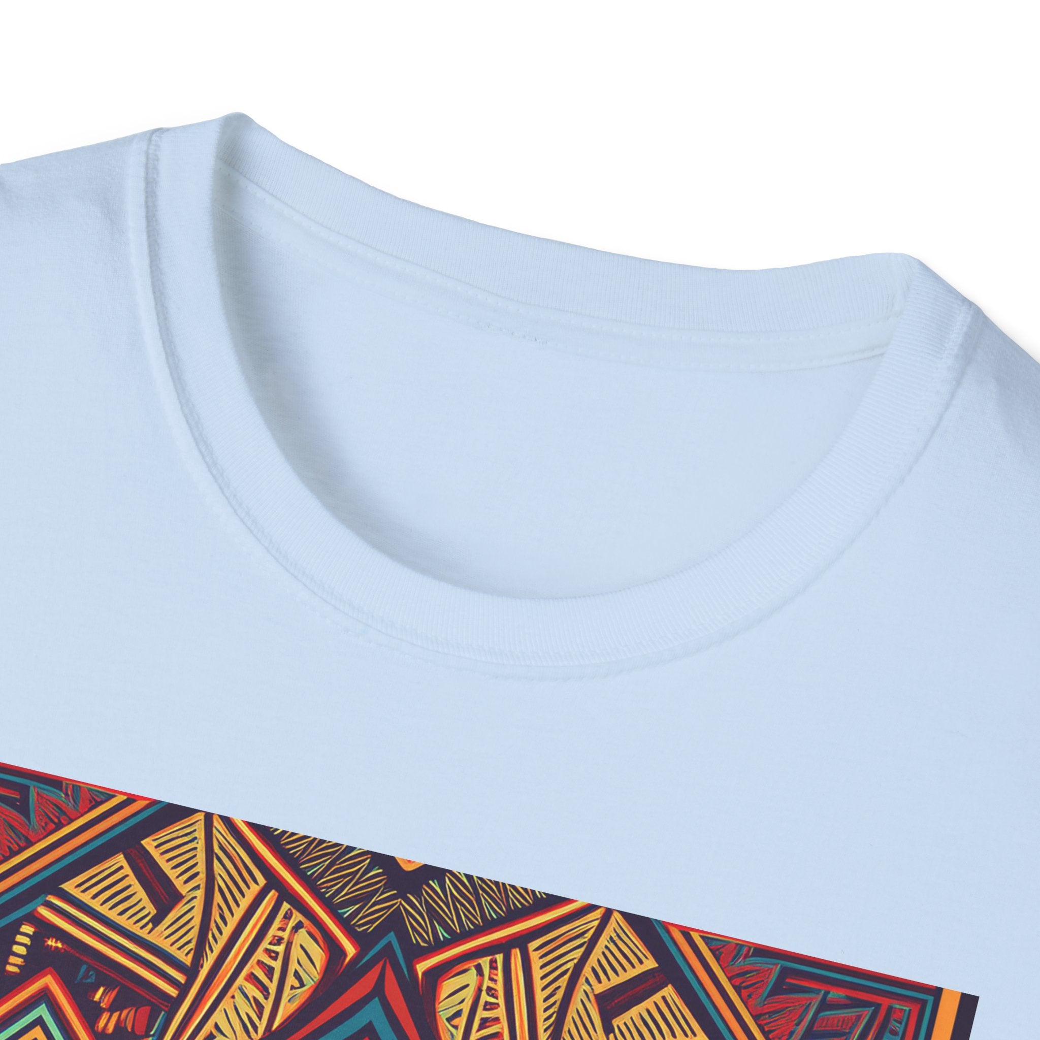 Geometric Tribal Pattern T-Shirt — Boho Vintage Aztec Graphic Tee