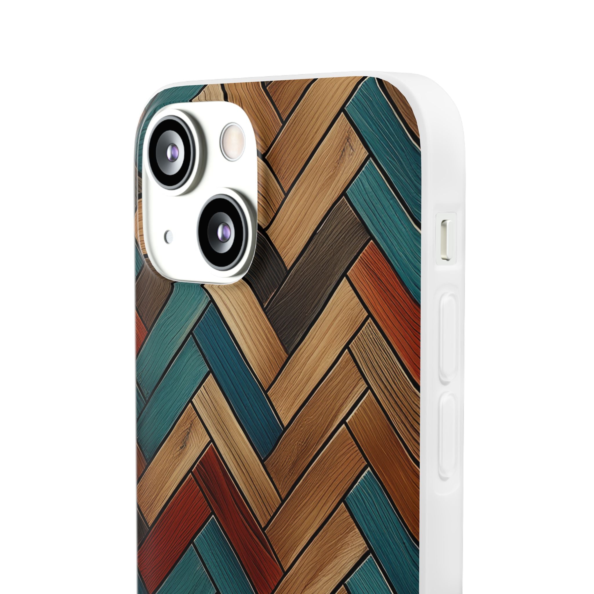 Herringbone Wood Pattern Flexi Phone Case