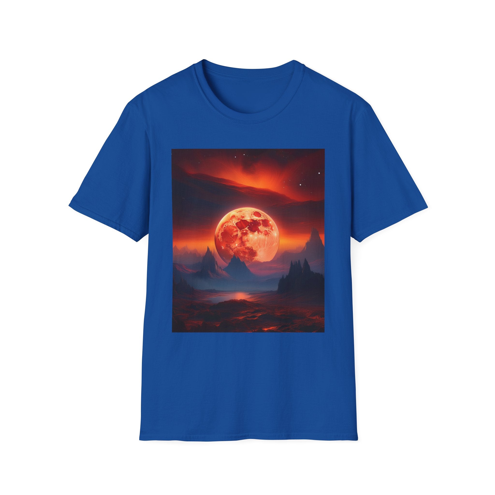 Red Moon Landscape T‑Shirt