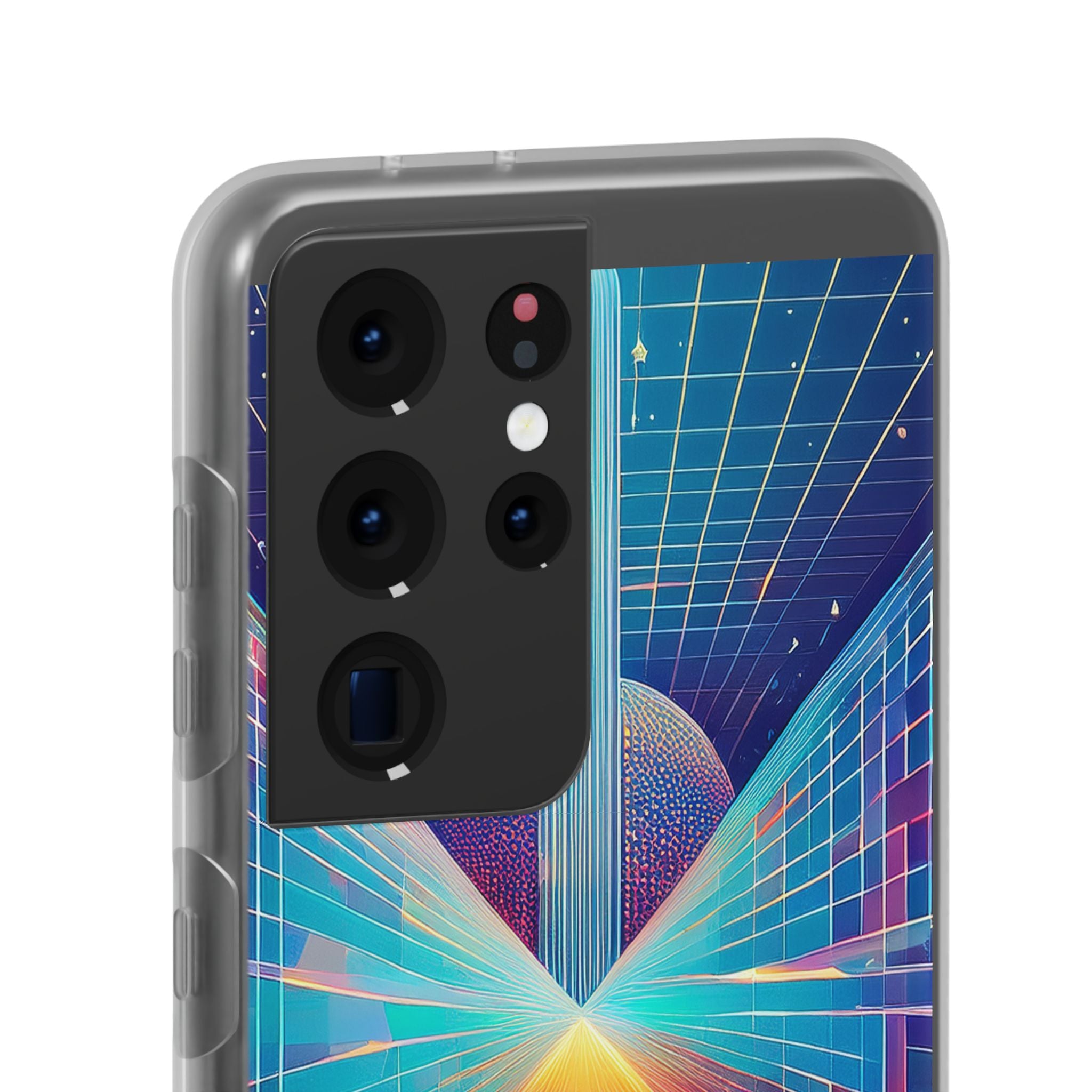 Retro Wave Phone Case — Neon Grid Sci‑Fi iPhone Cover