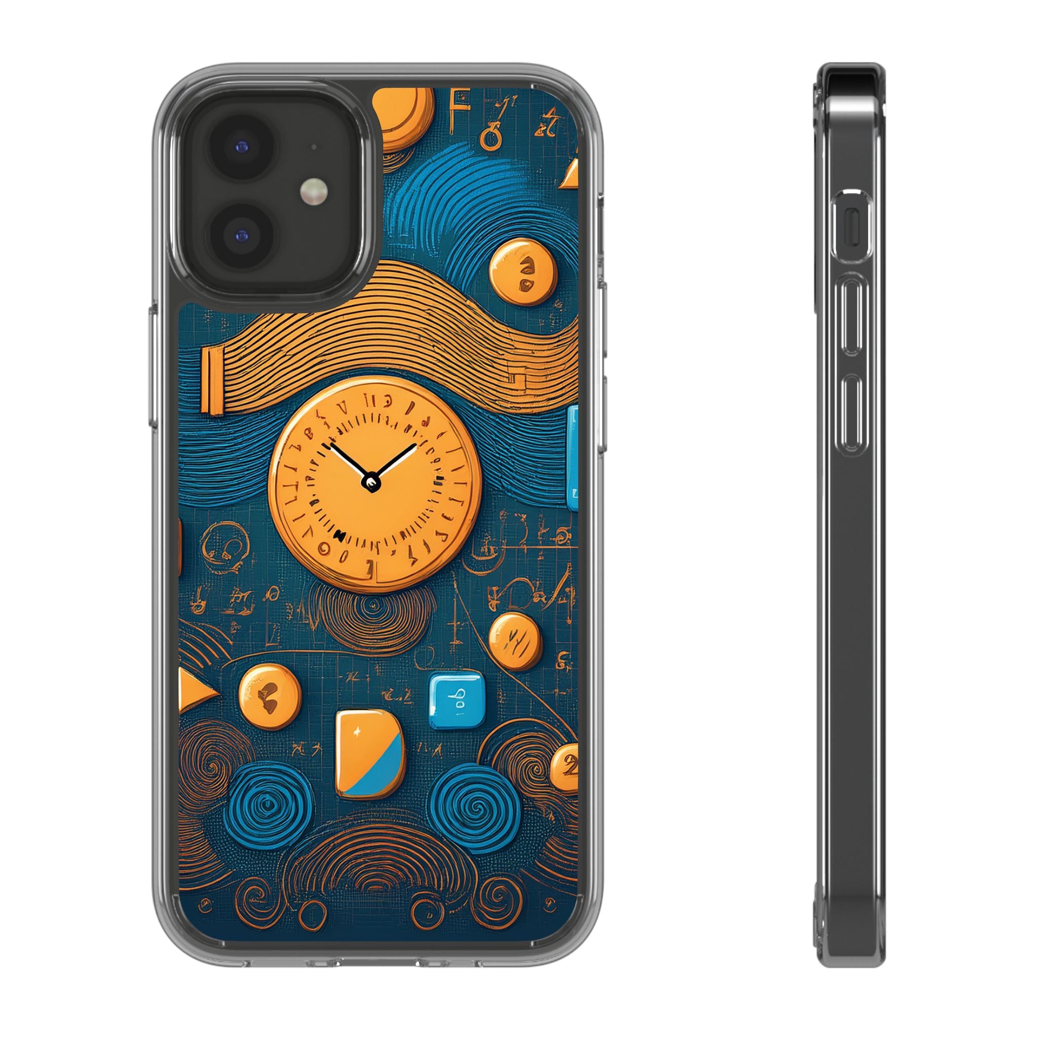Clear Case — Abstract Clockwork Design Phone Case