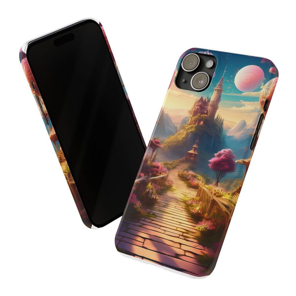 Slim Phone Case — Fantasy Castle Path Scenic iPhone Case
