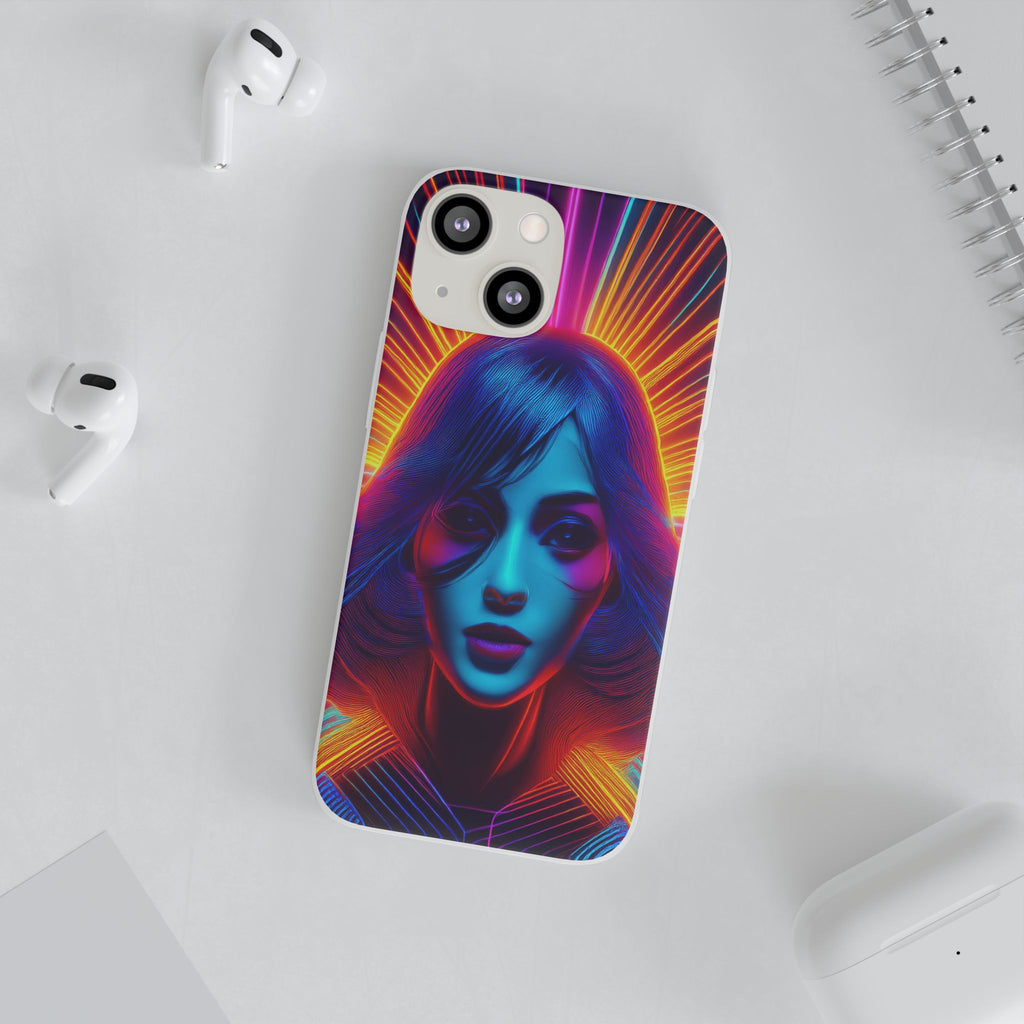 Phone Case — Neon Retro Portrait Mandala