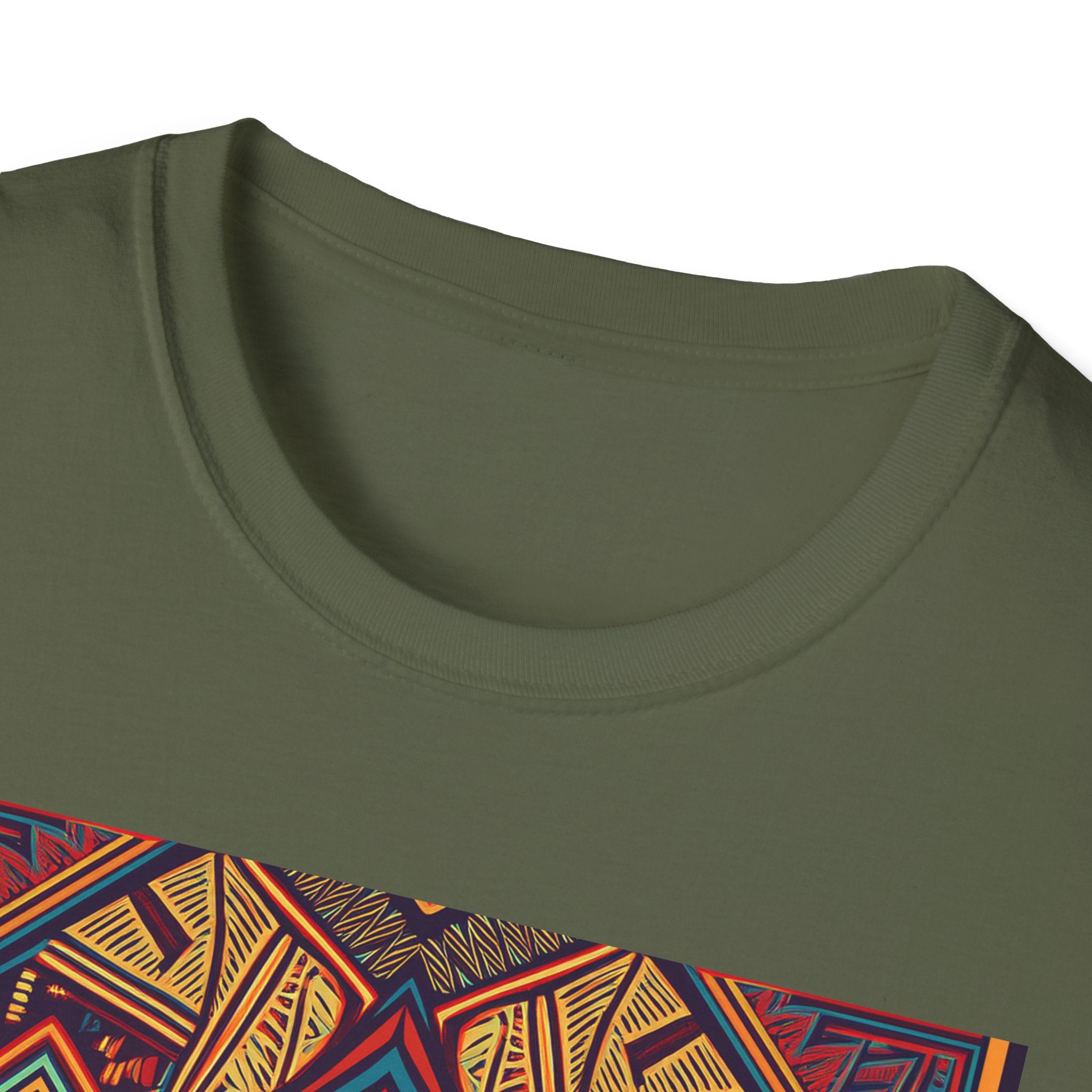 Geometric Tribal Pattern T-Shirt — Boho Vintage Aztec Graphic Tee