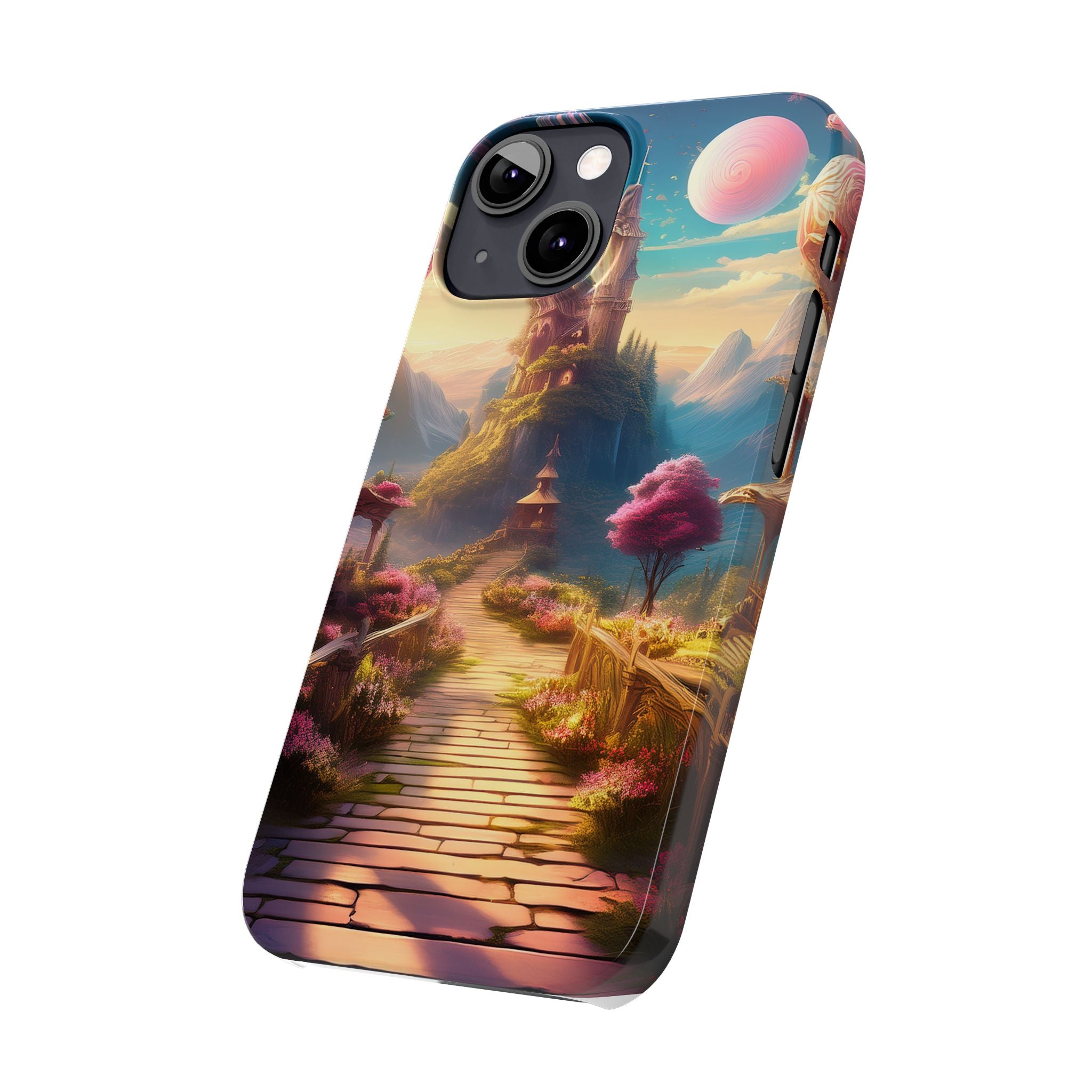 Slim Phone Case — Fantasy Castle Path Scenic iPhone Case