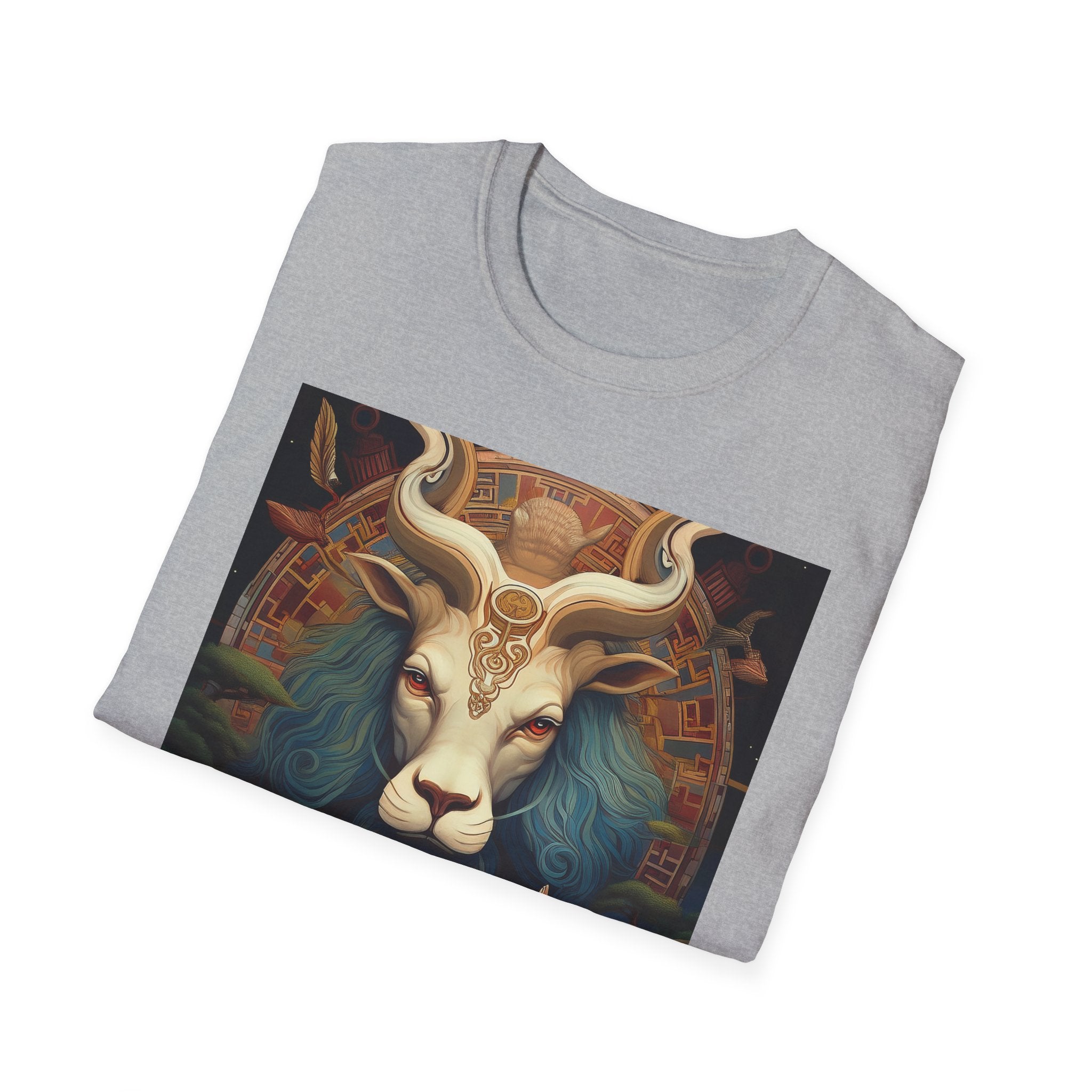 Mythic Beast T-Shirt — Vintage Lion, Ram & Fox Art Tee