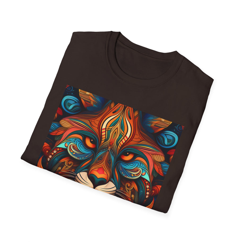 Lion Mandala T-Shirt — Colorful Psychedelic Lion Graphic Tee