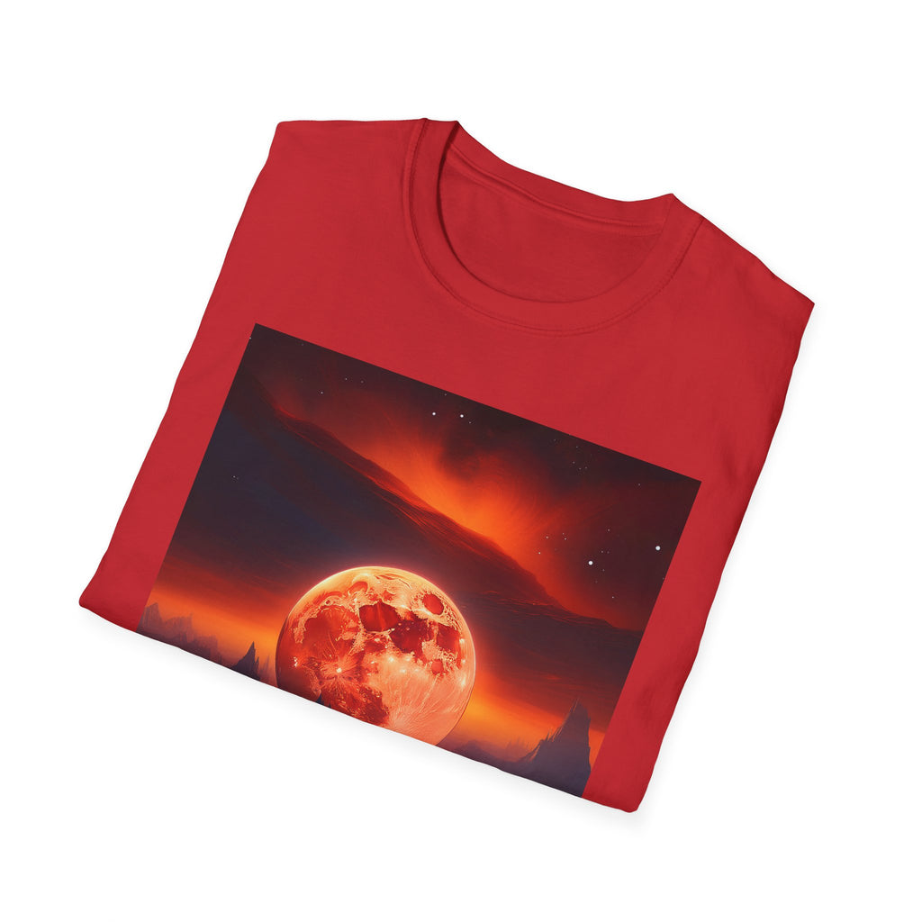 Red Moon Landscape T‑Shirt