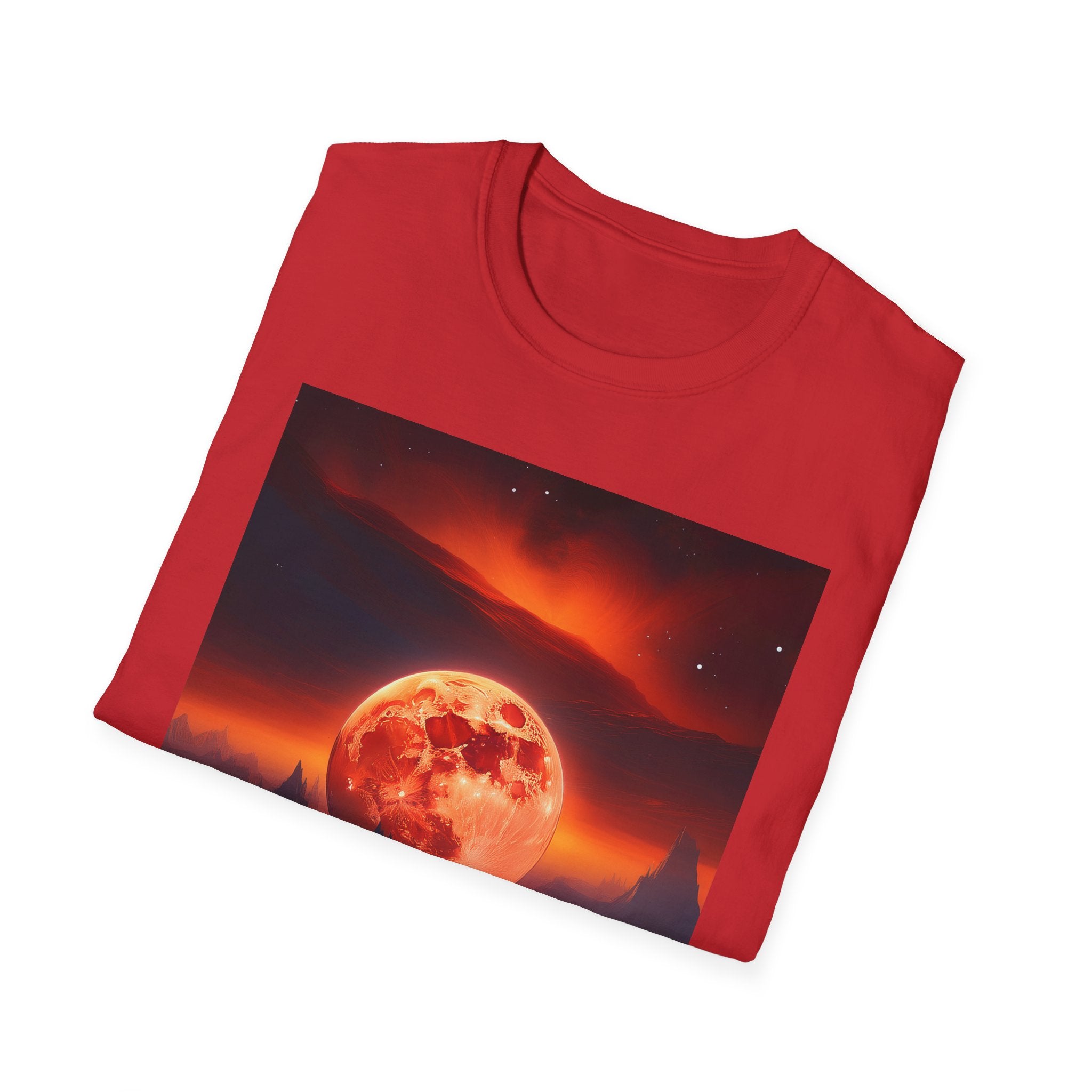 Red Moon Landscape T‑Shirt