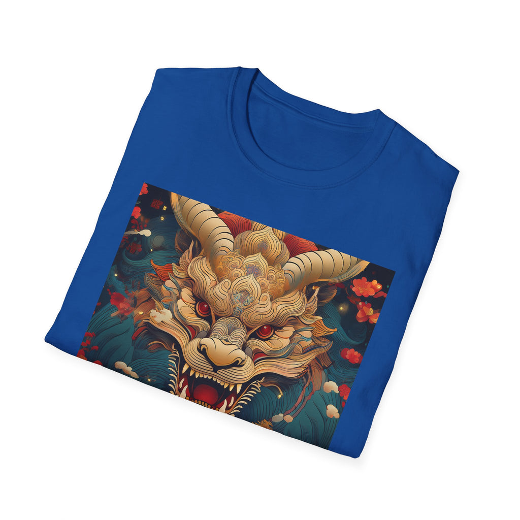 Dragon Mask T-Shirt — Asian Mythic Dragon Art Tee