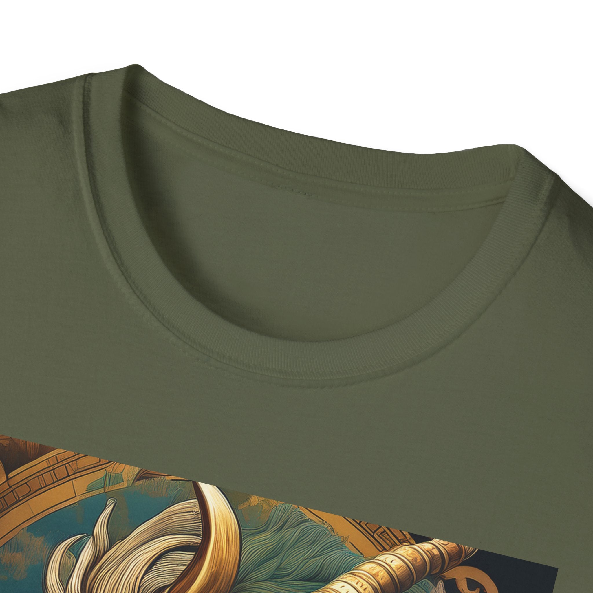 Mythical Beast Art T-Shirt — Majestic Ram & Goat Fantasy Illustration