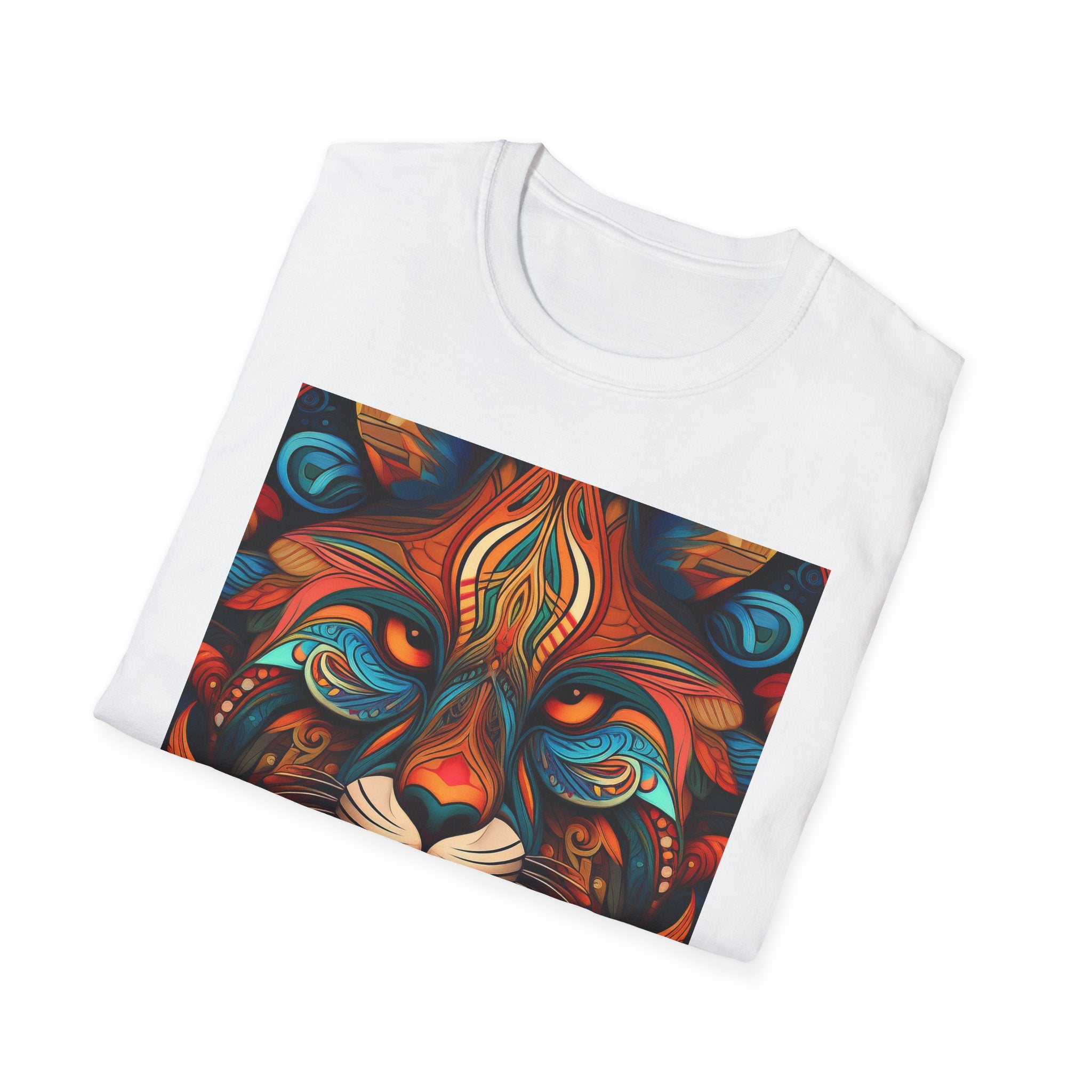 Lion Mandala T-Shirt — Colorful Psychedelic Lion Graphic Tee