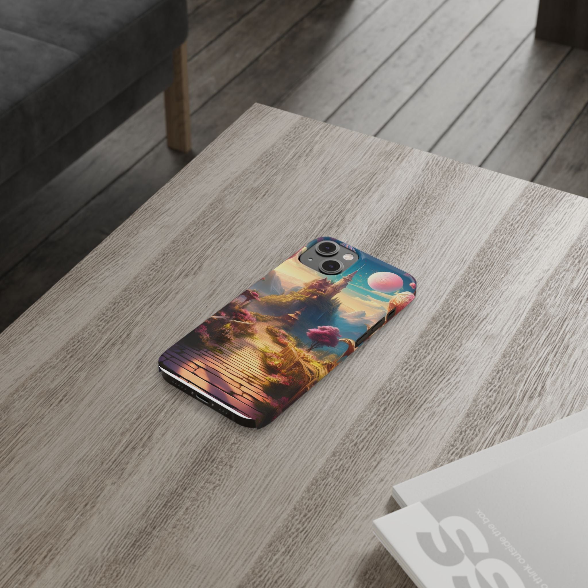 Slim Phone Case — Fantasy Castle Path Scenic iPhone Case