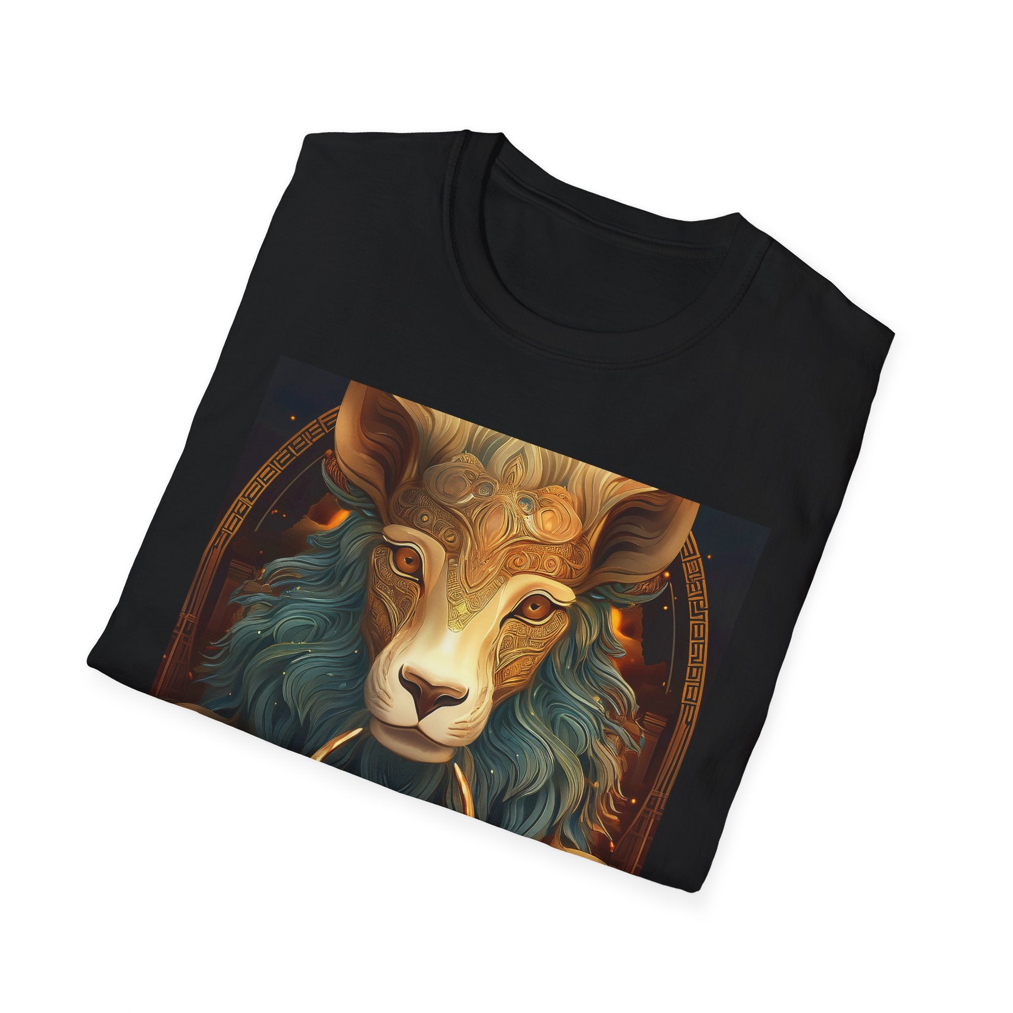 Mystic Ram & Herd Art T-Shirt — Zodiac Capricorn Goat Graphic Tee