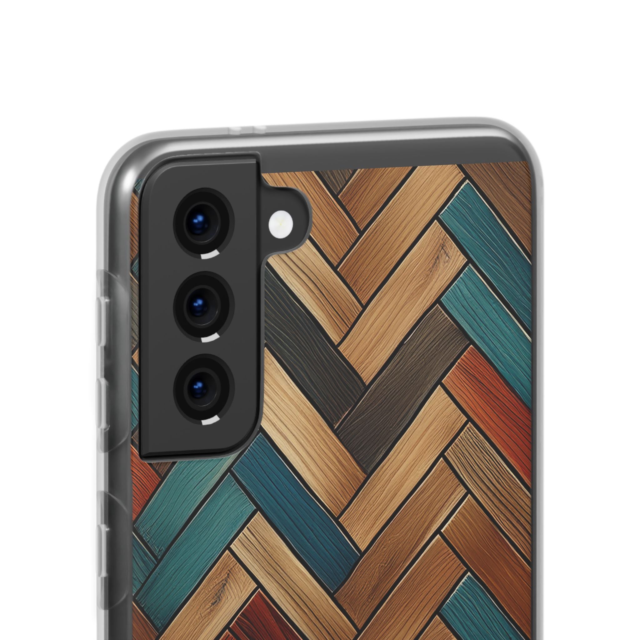 Herringbone Wood Pattern Flexi Phone Case