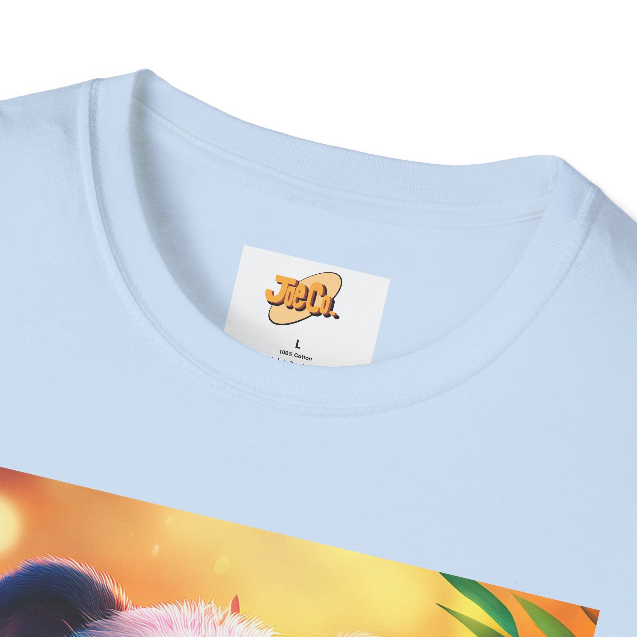 Cute Smiling Panda Graphic T-Shirt — Playful Floral Panda Tee