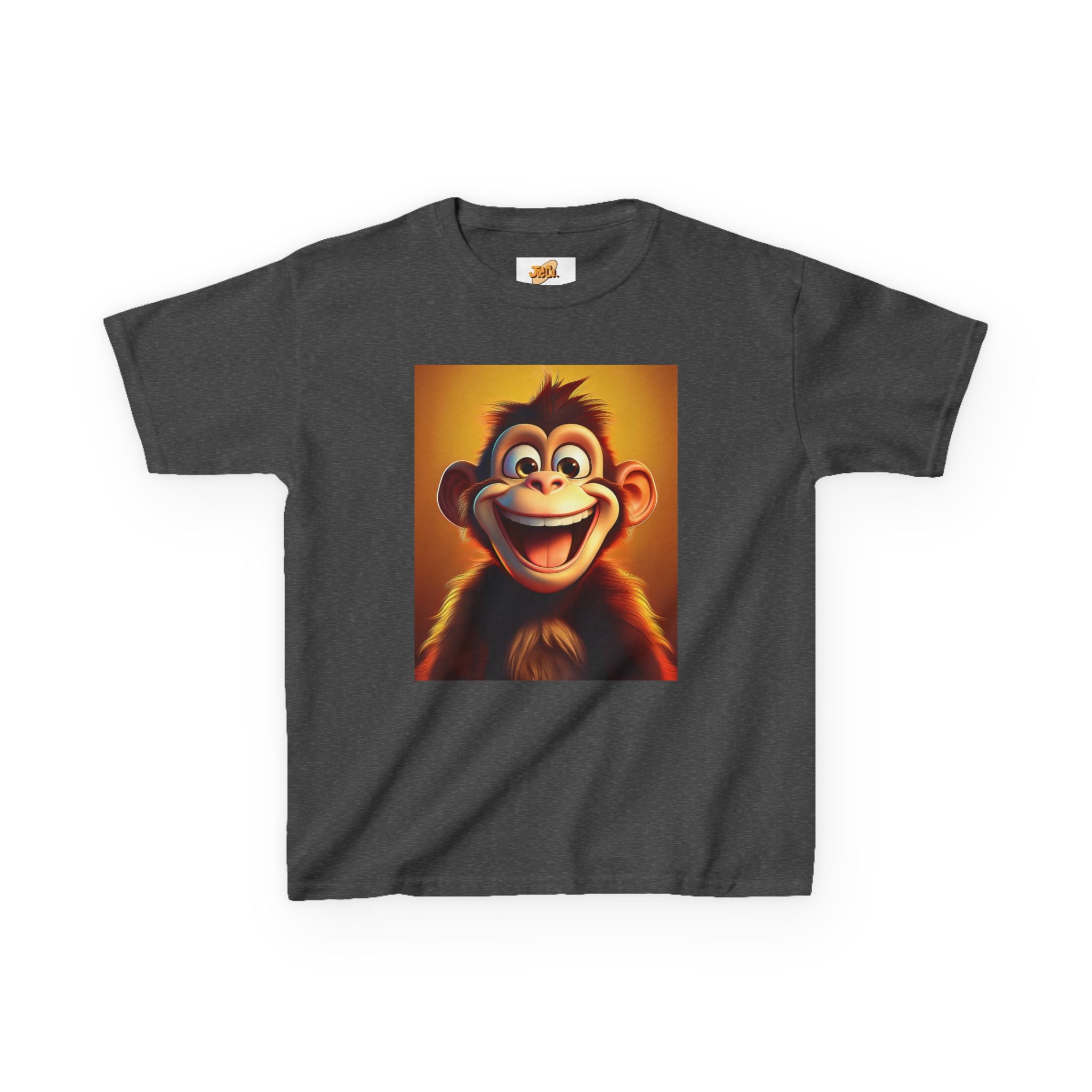 Kids Monkey Smile T‑Shirt — Cute Cartoon Ape Graphic Tee for Toddlers & Children