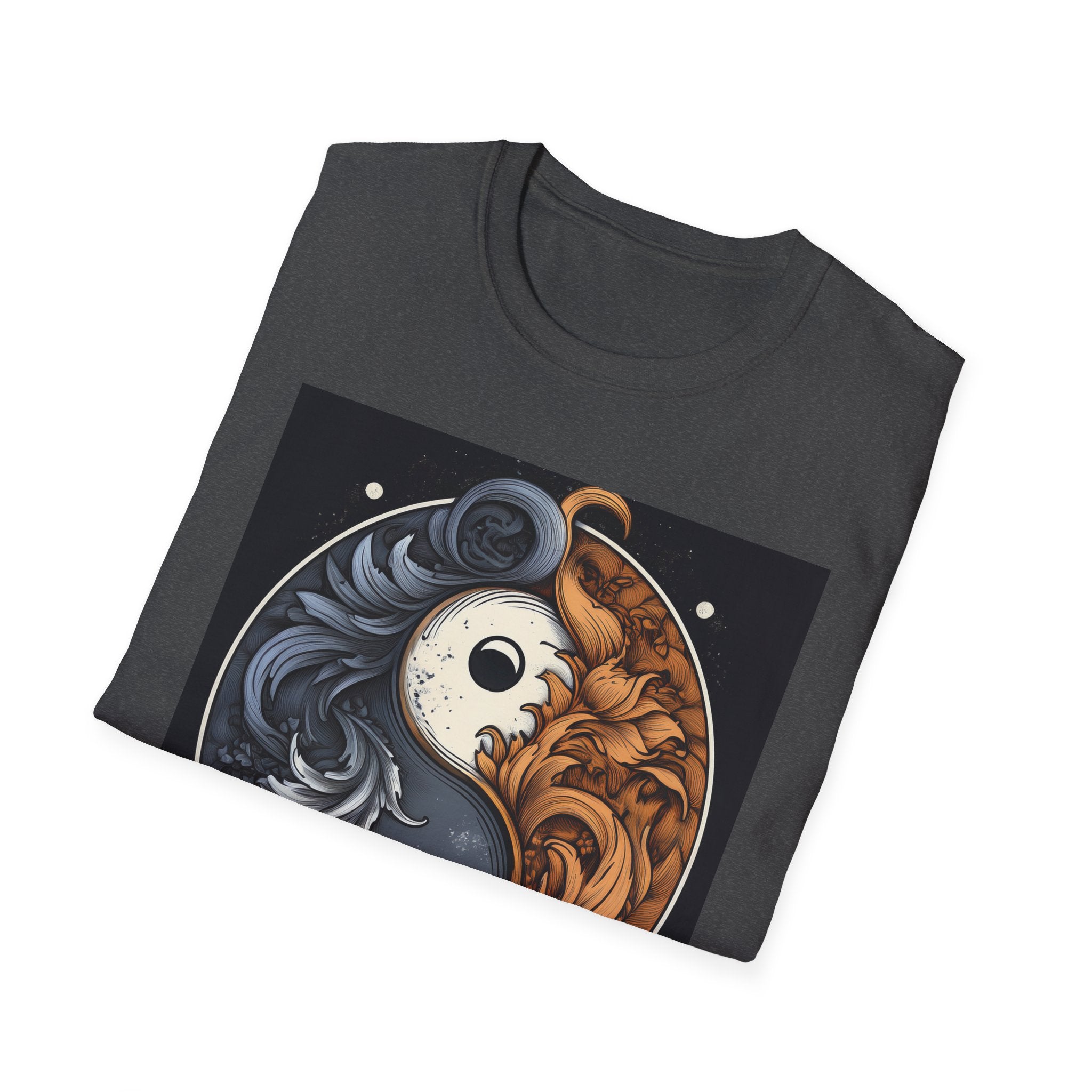 Yin Yang Dragon T-Shirt – Fire & Ice Balance Graphic Tee