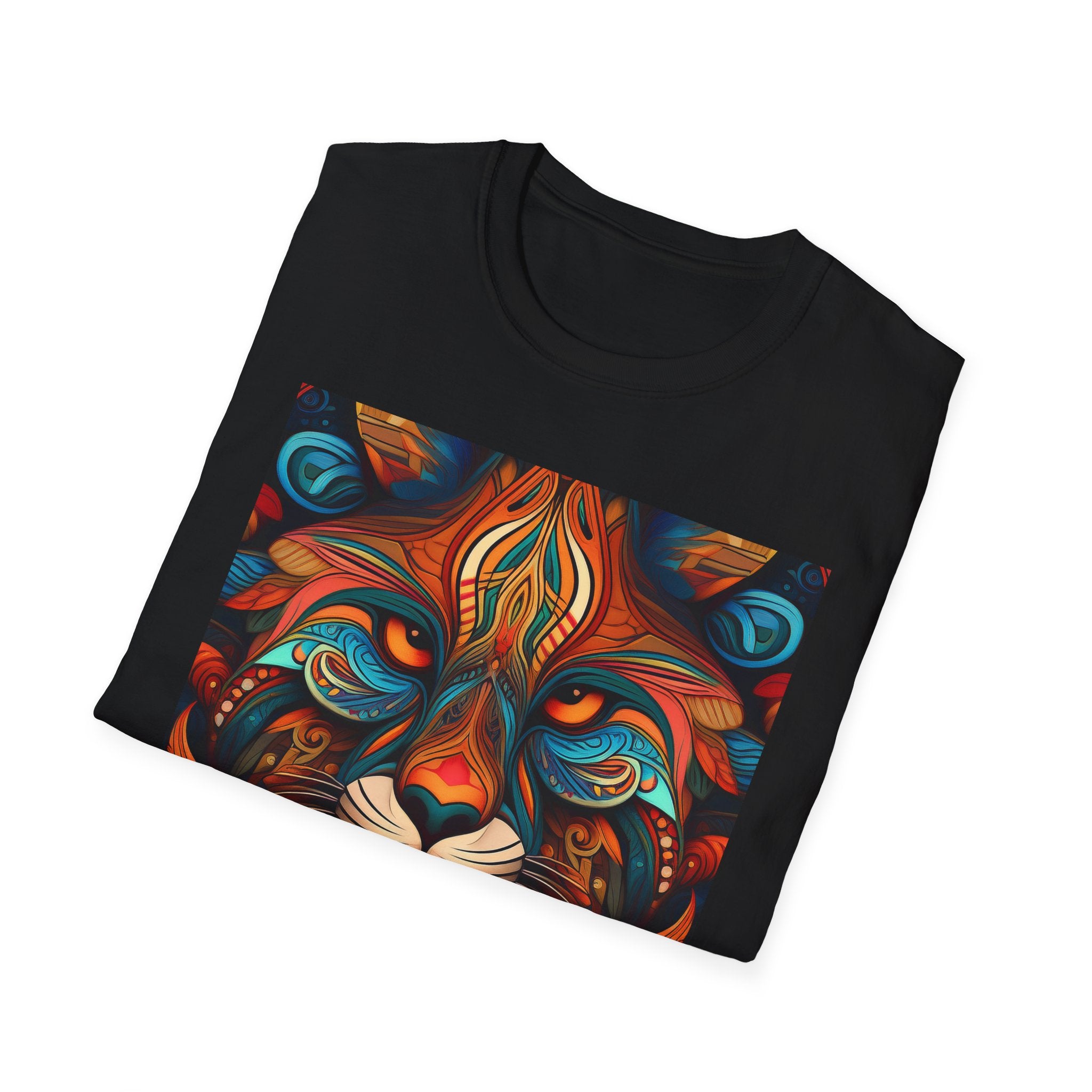 Lion Mandala T-Shirt — Colorful Psychedelic Lion Graphic Tee
