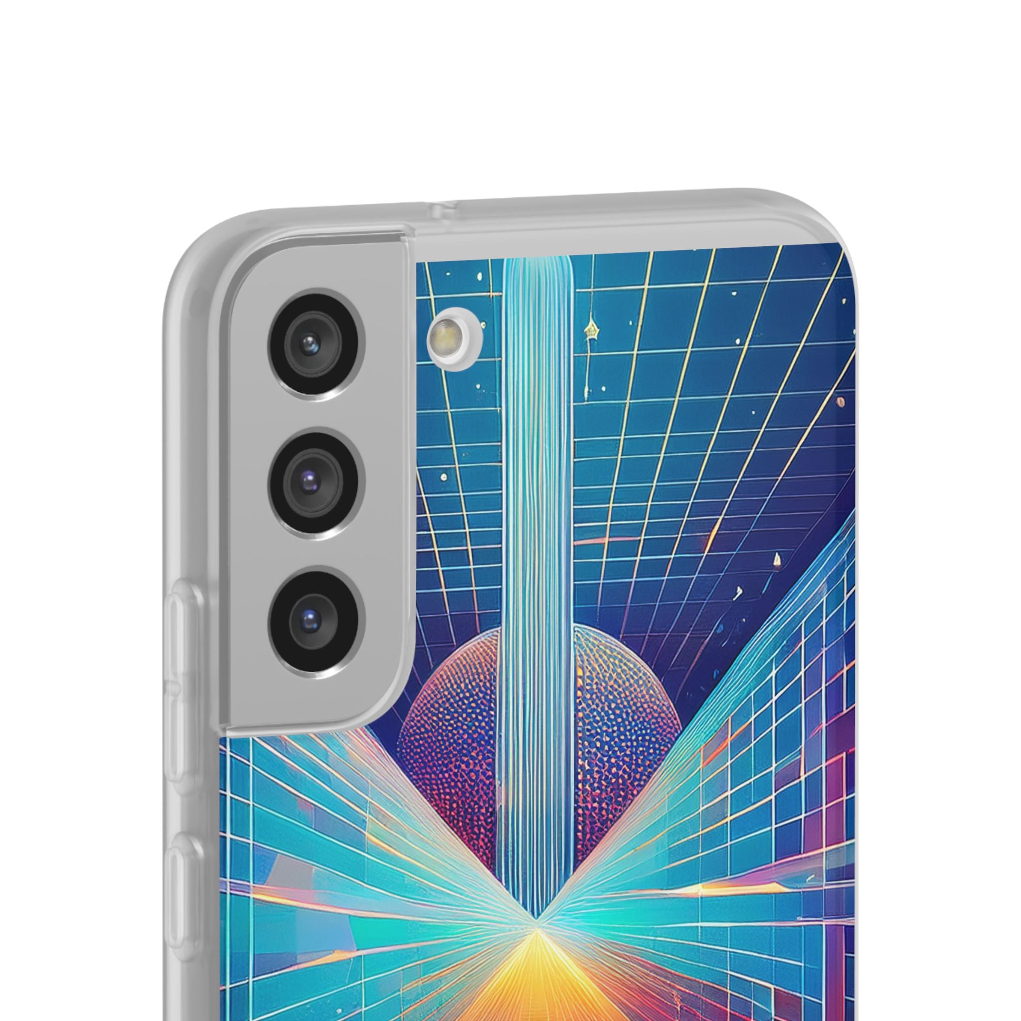 Retro Wave Phone Case — Neon Grid Sci‑Fi iPhone Cover