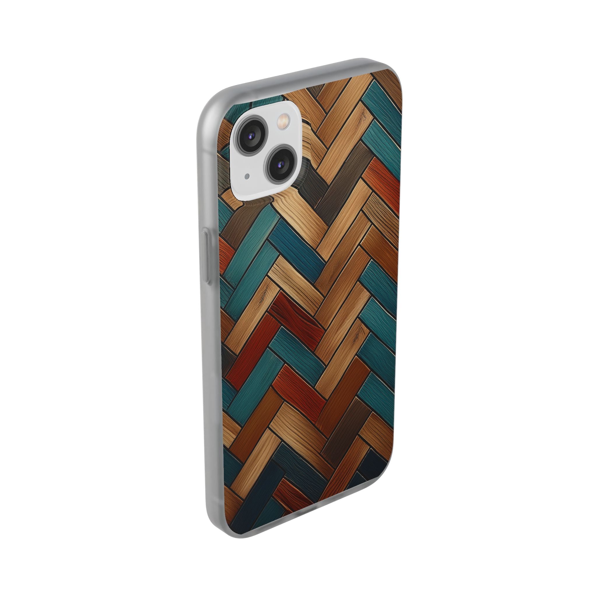 Herringbone Wood Pattern Flexi Phone Case