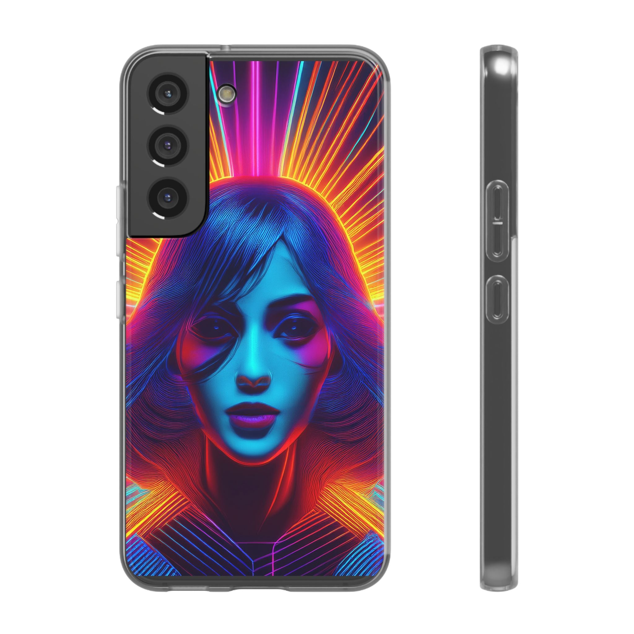 Phone Case — Neon Retro Portrait Mandala