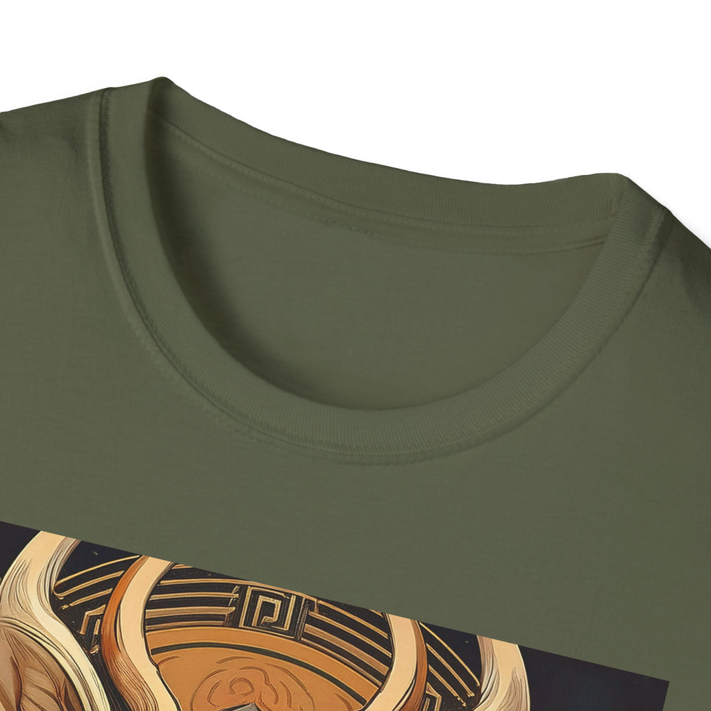 Mythic Ram Graphic T-Shirt — Ornate Zodiac/Leo-Inspired Art