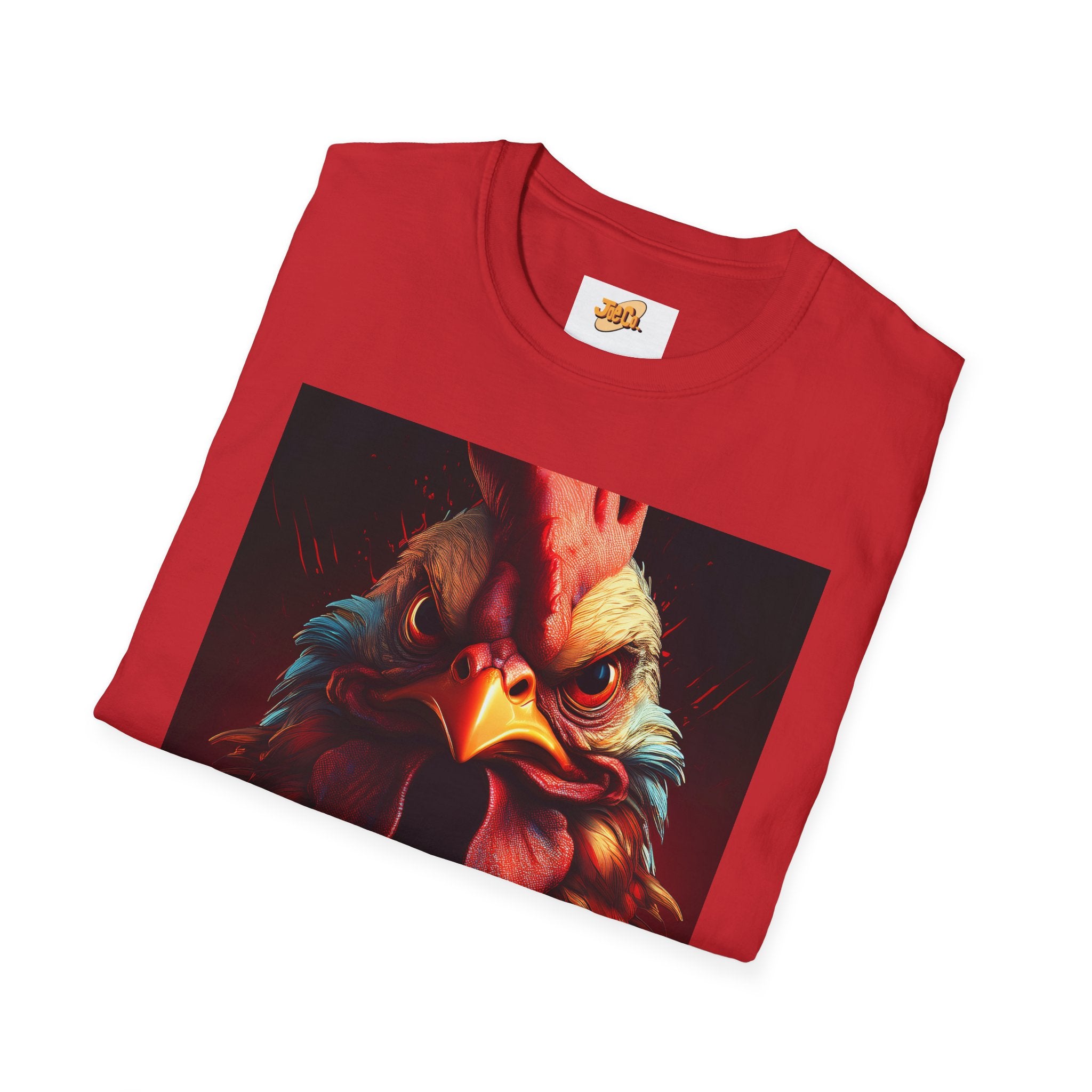 Rooster Portrait T-Shirt – Bold Vintage Farmhouse Rooster Art Tee