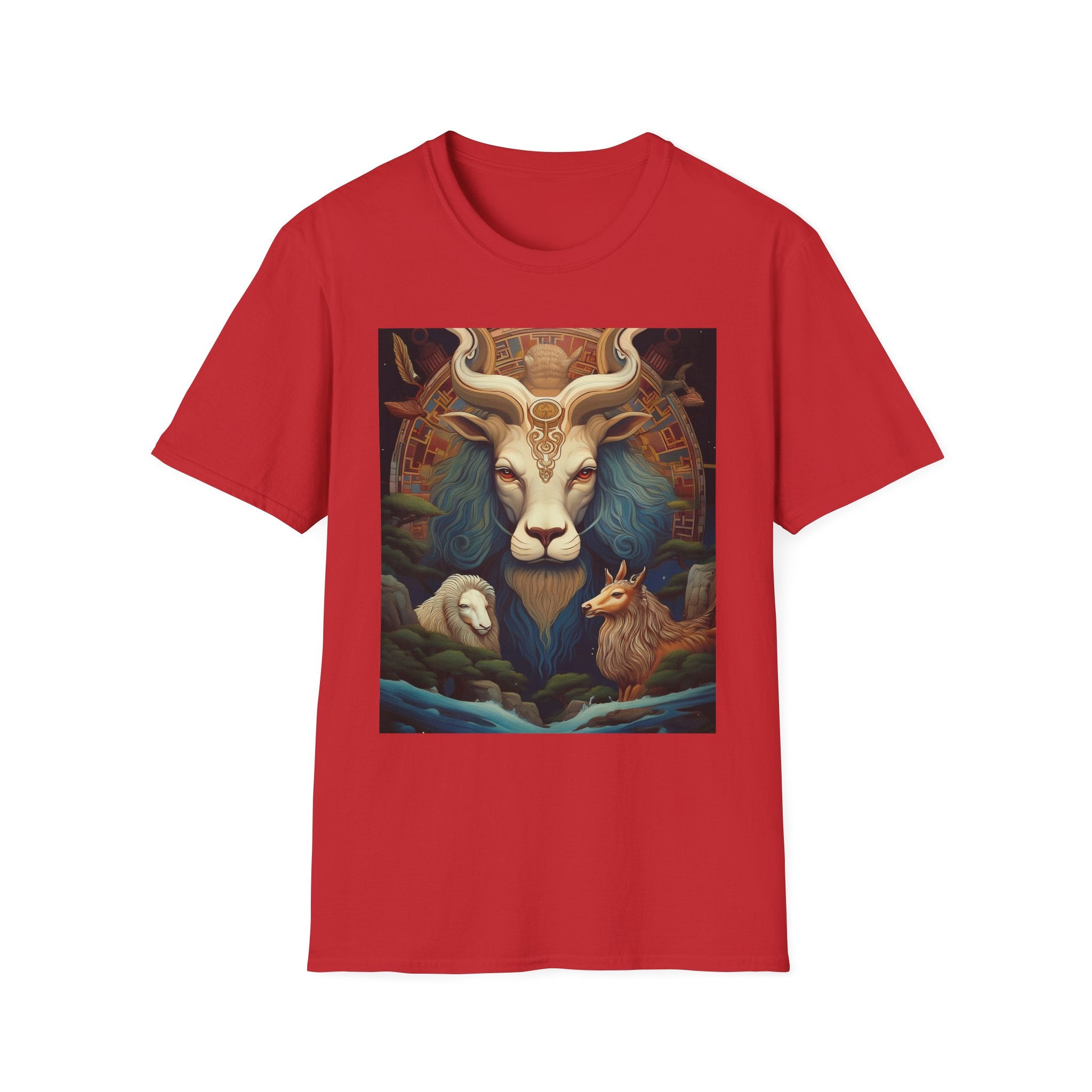 Mythic Beast T-Shirt — Vintage Lion, Ram & Fox Art Tee