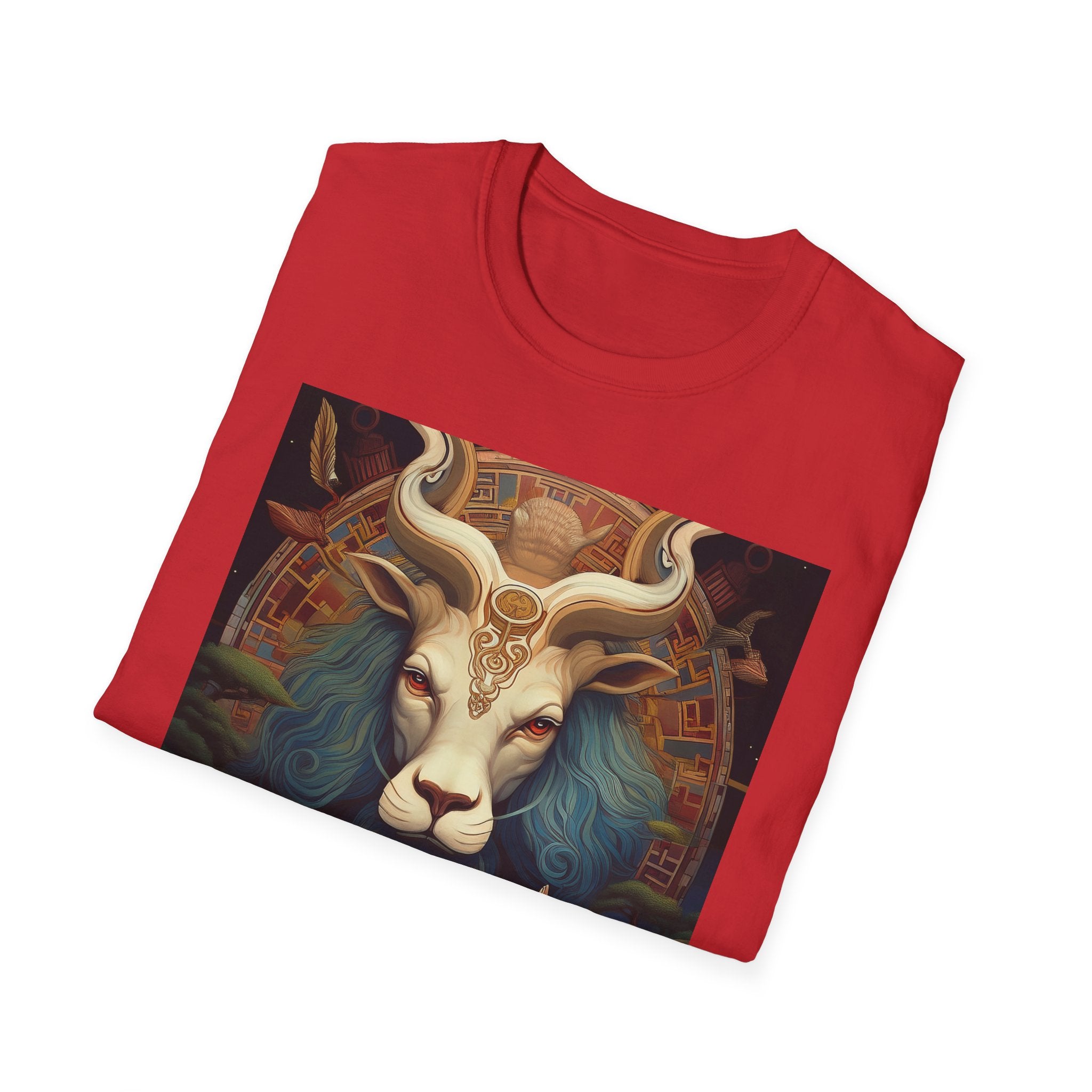 Mythic Beast T-Shirt — Vintage Lion, Ram & Fox Art Tee