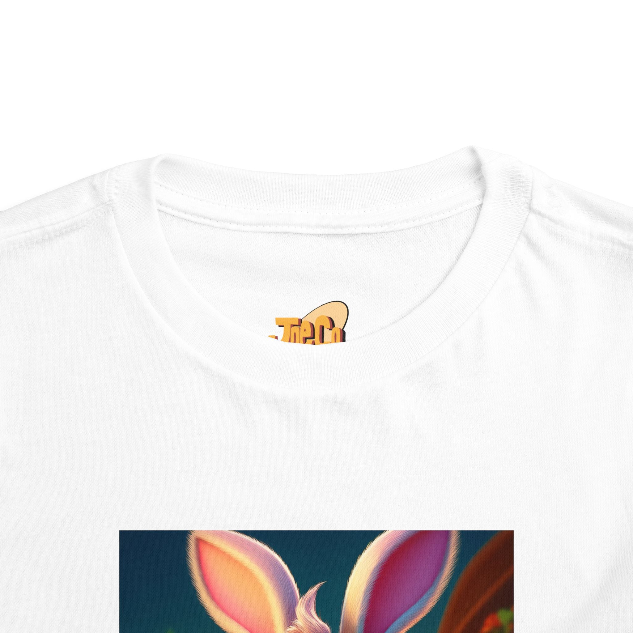 Easter Bunny Toddler Tee — Cute Bunny with Eggs Graphic Shirt