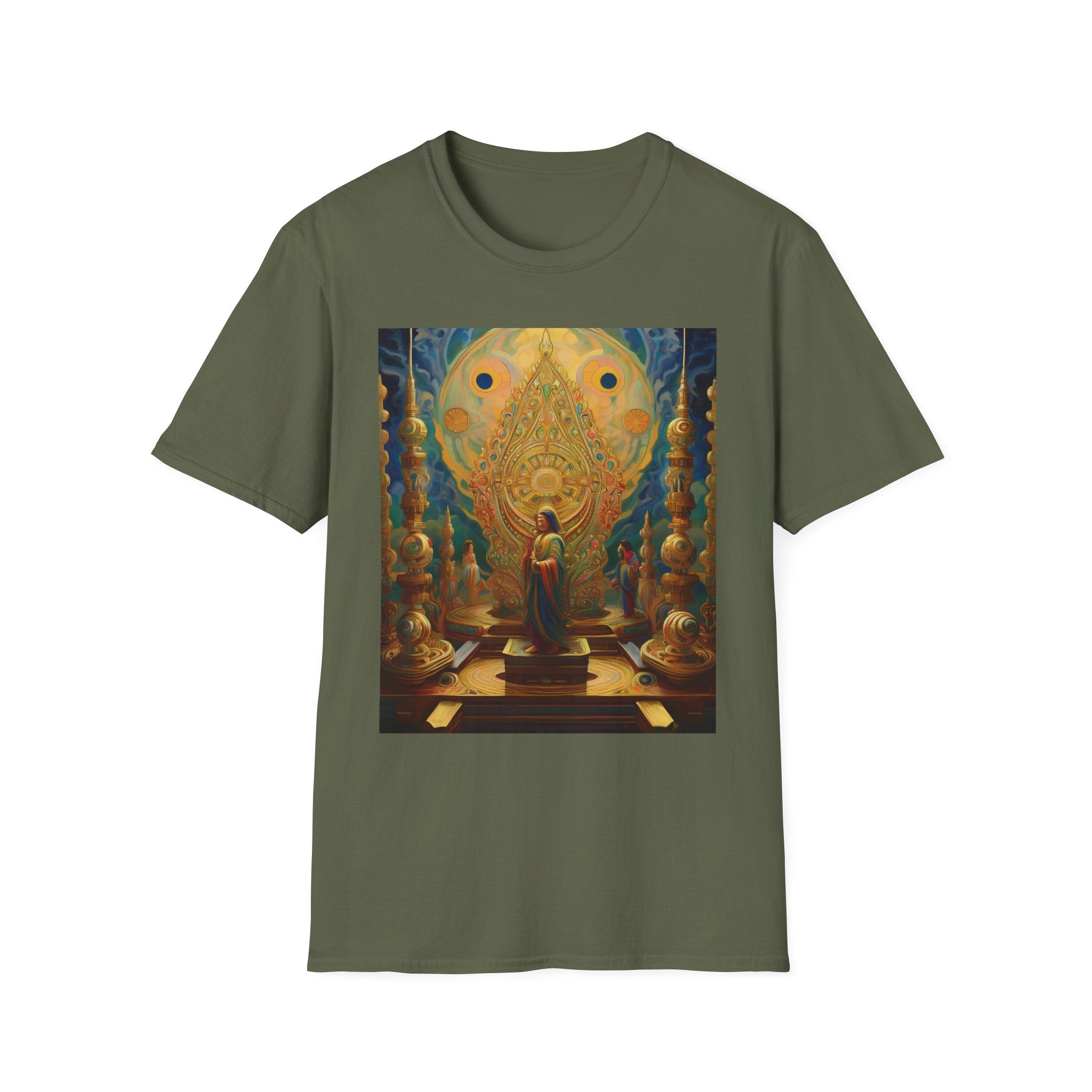 Buddha Sanctuary Art T-Shirt — Meditative Temple Graphic Tee