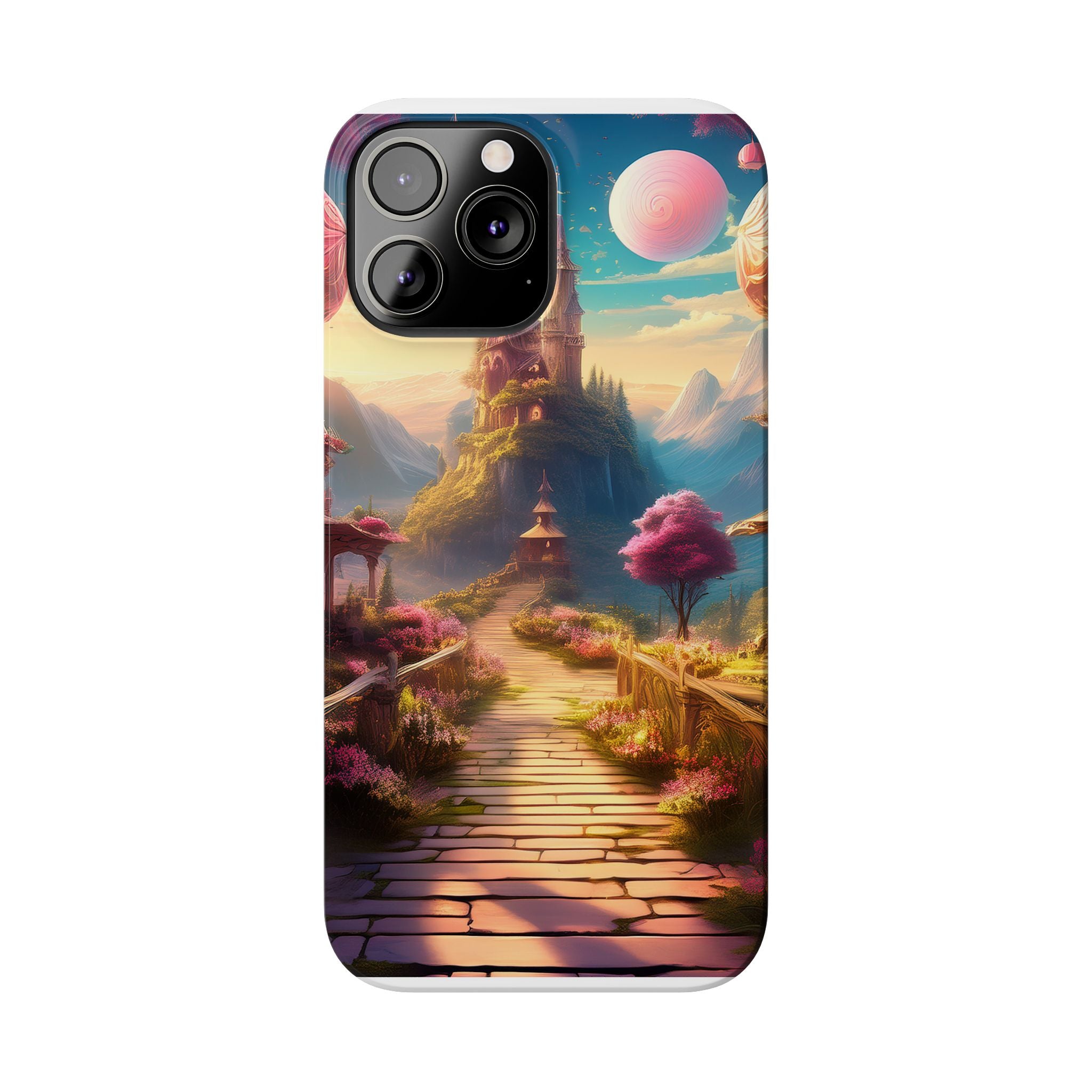 Slim Phone Case — Fantasy Castle Path Scenic iPhone Case