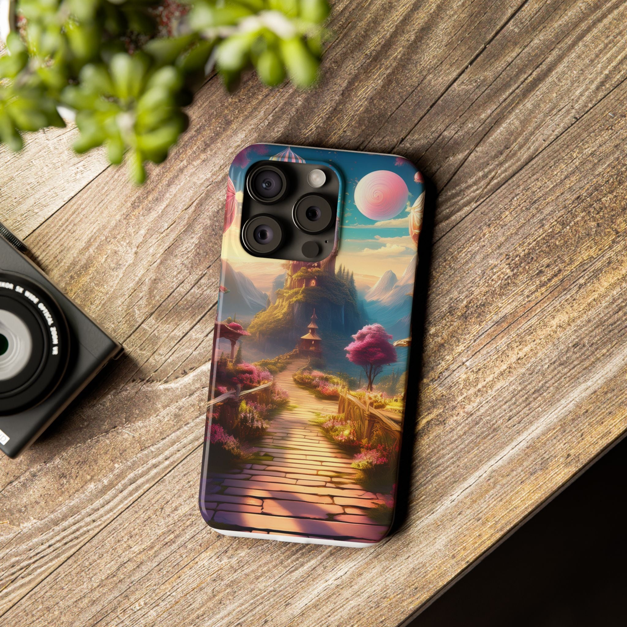 Slim Phone Case — Fantasy Castle Path Scenic iPhone Case