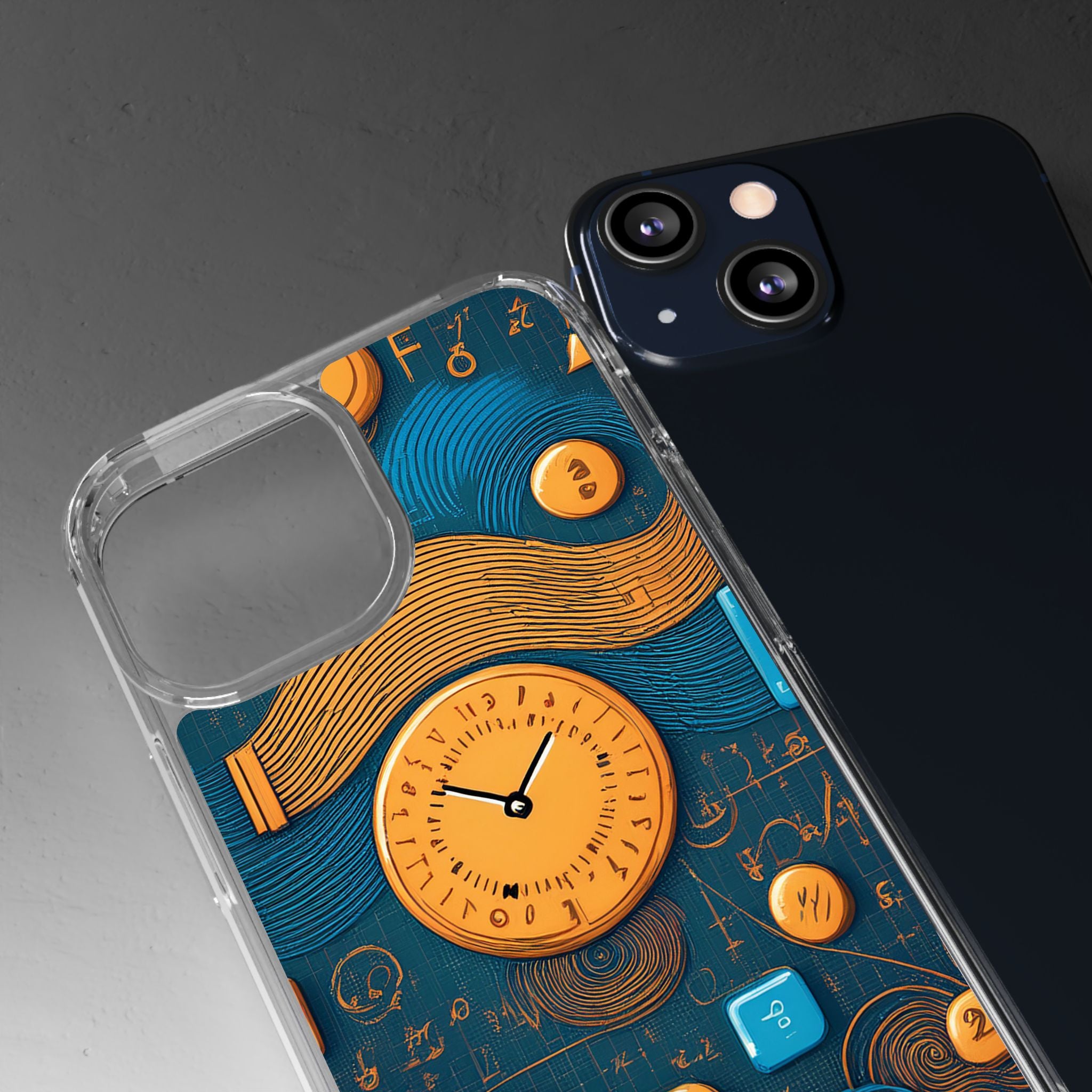 Clear Case — Abstract Clockwork Design Phone Case