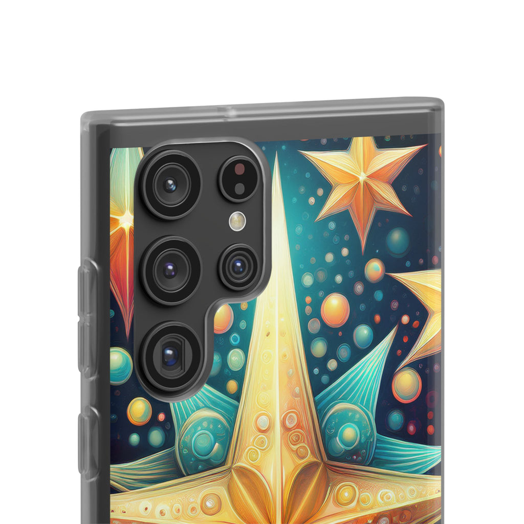 Starburst Galaxy Phone Case — Colorful Cosmic Star Design Flexible Case